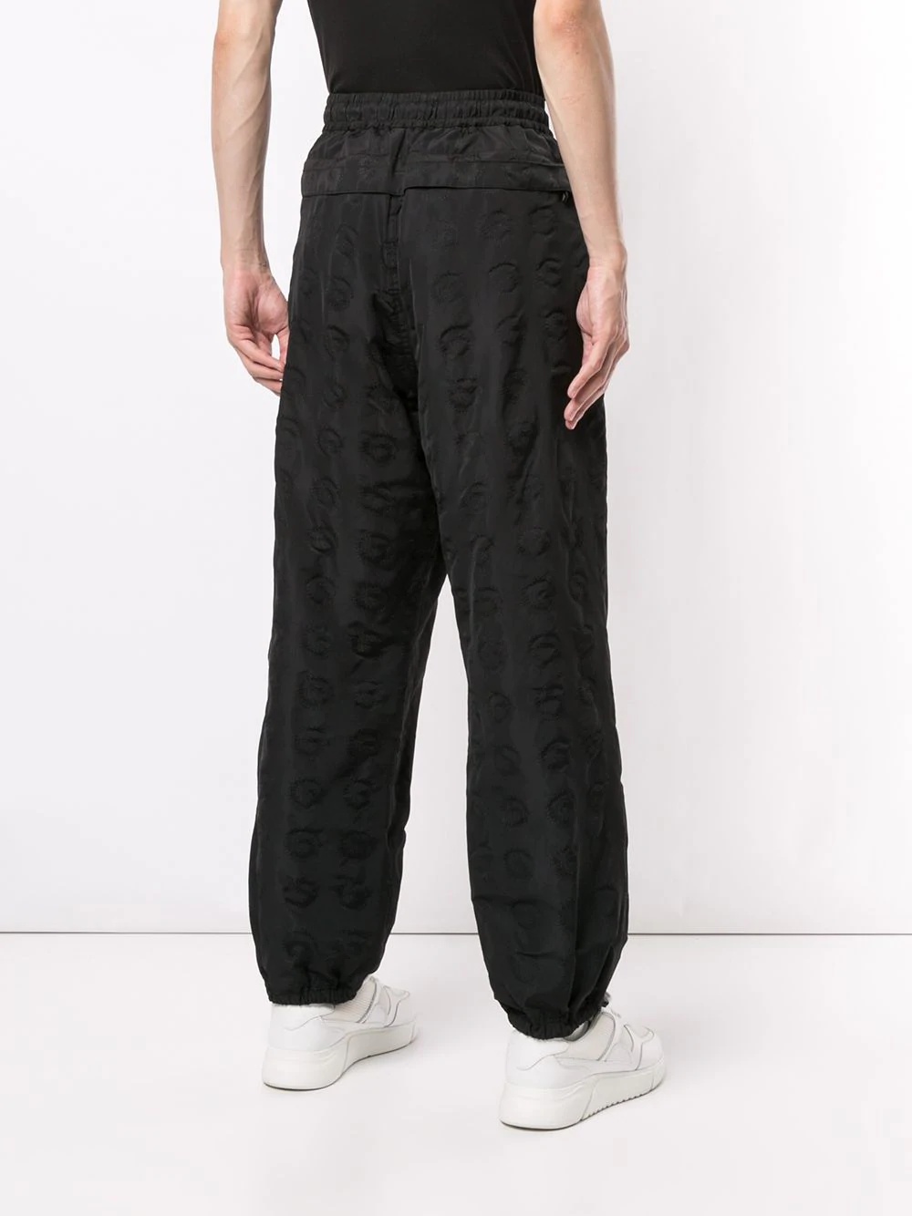 embroidered detail trousers - 4