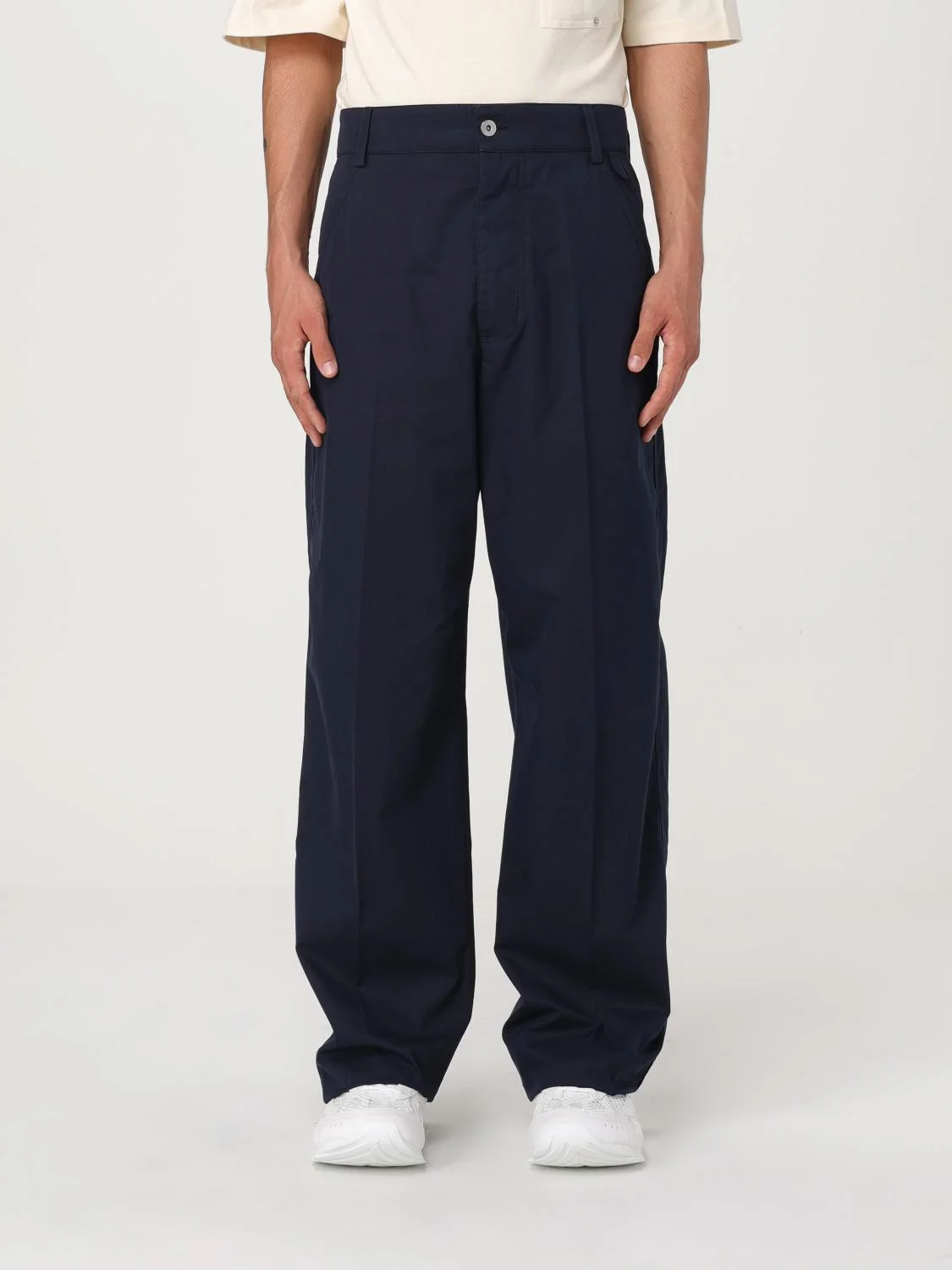 Bottega Veneta Pants Men Blue - 1