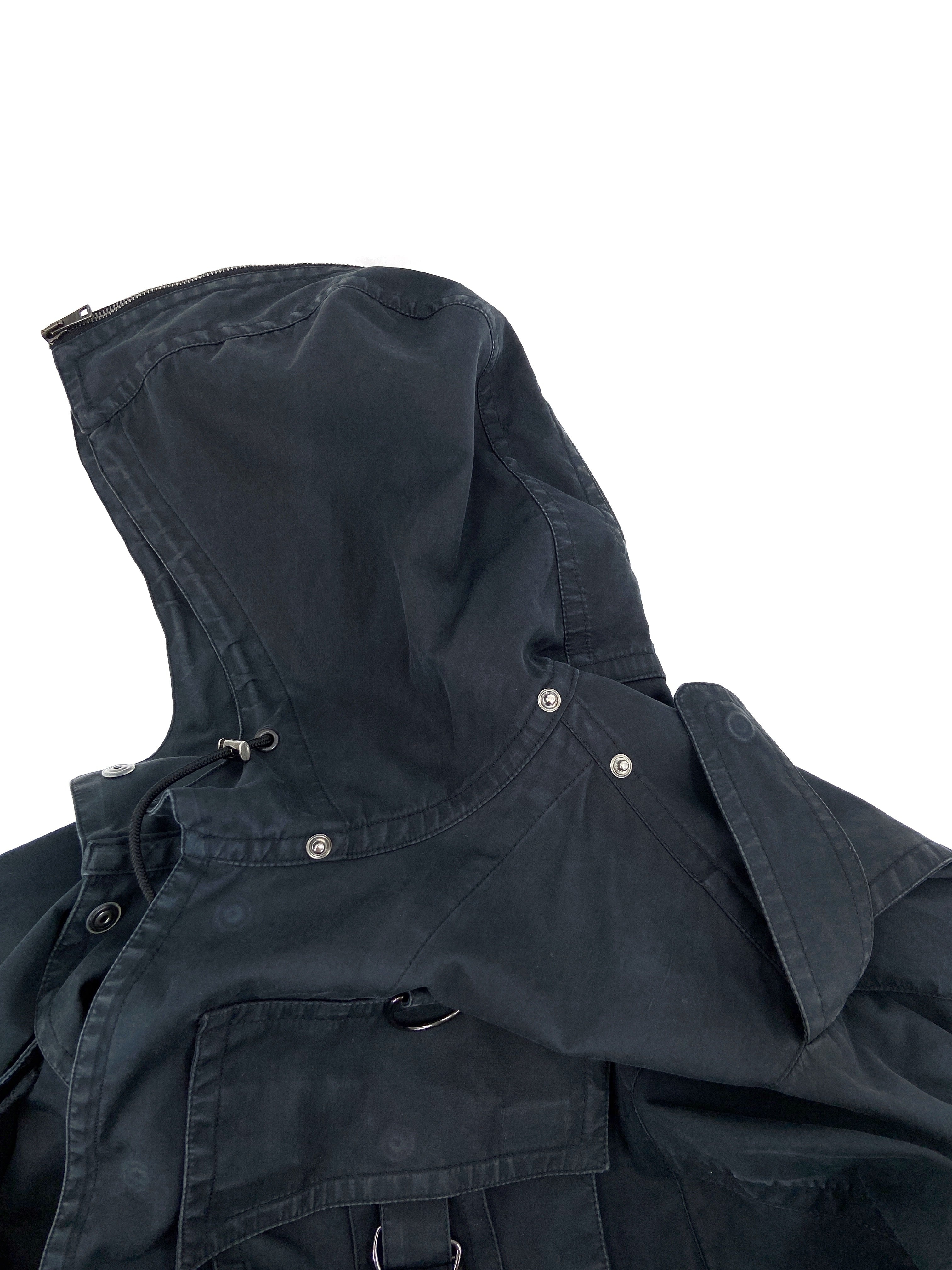Gucci Spring 2002 Tom Ford Men’s Technical Military N-2B Navy Parka Coat Jacket 48 - 16