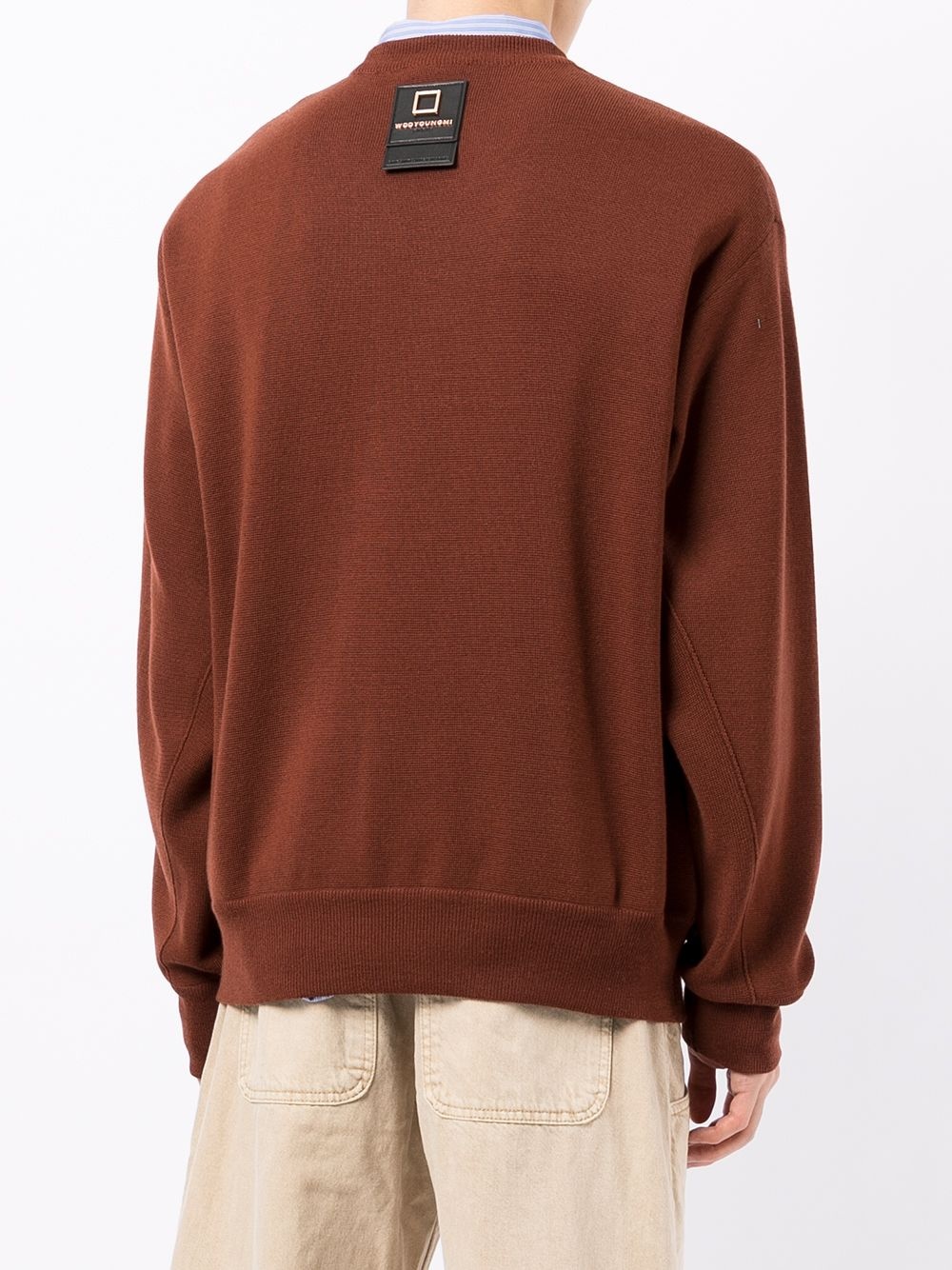 crew neck wool sweatshirt - 4