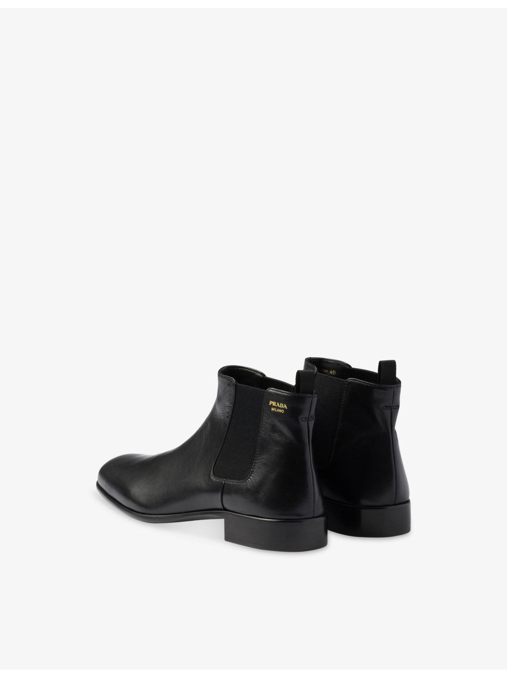 Branded Leather Boots - 4