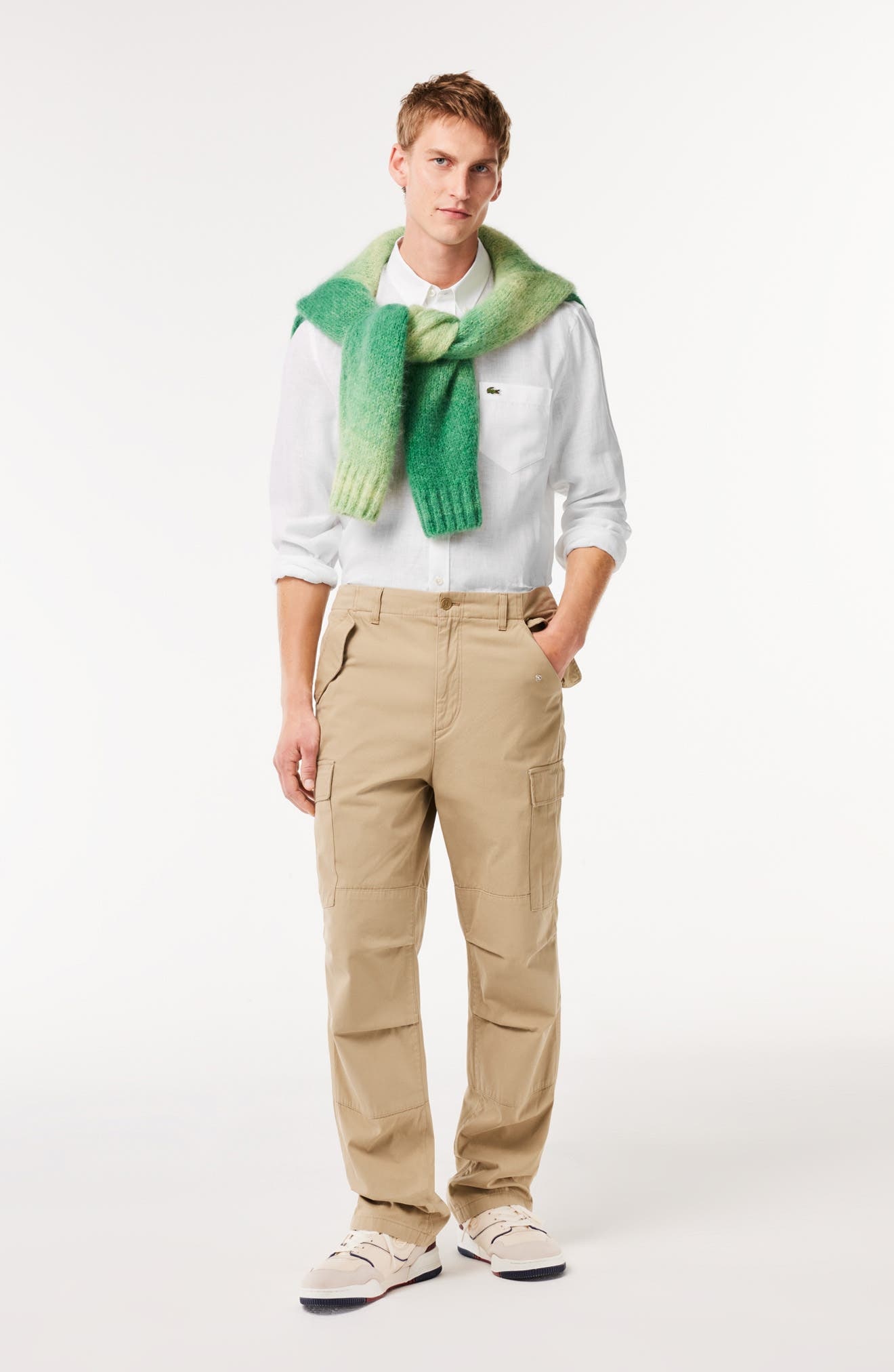 Regular Fit Linen Button-Down Shirt - 6