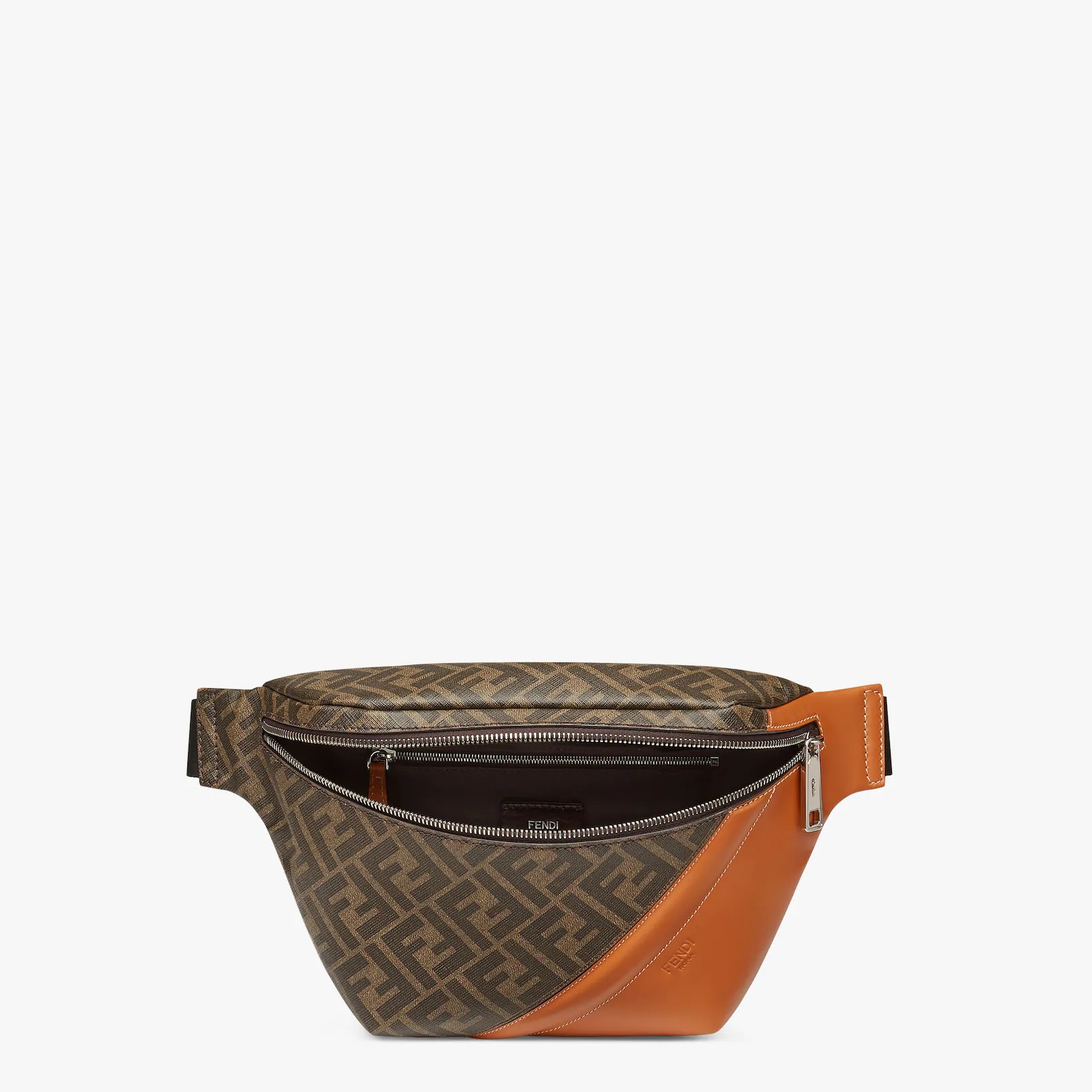 Brown fabric belt bag - 4