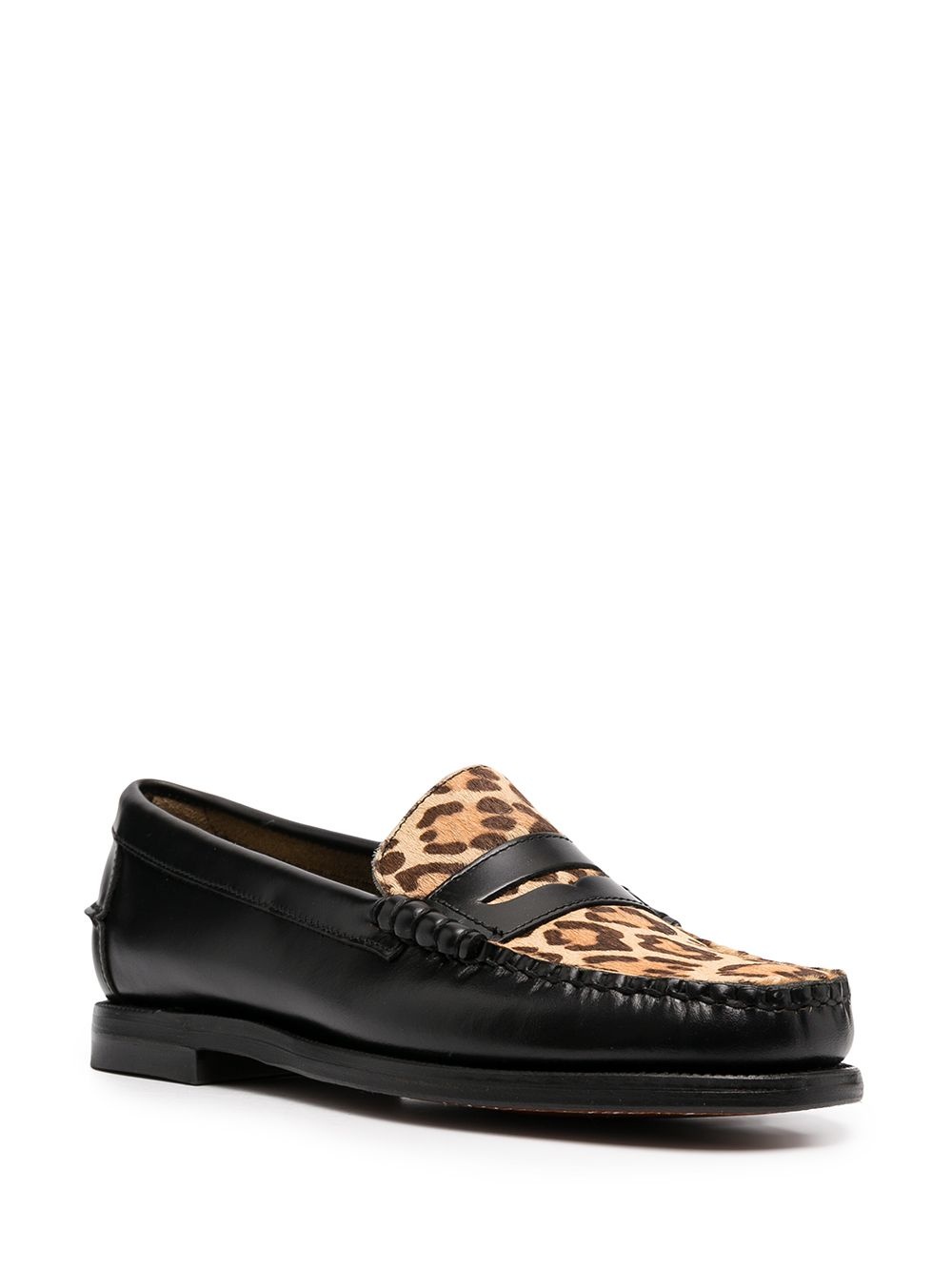 leopard-print loafers - 2
