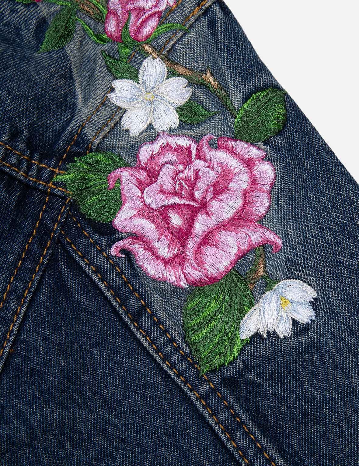 ROSES DAICOCK WITH STUDS LOGO LOOSE FIT DENIM JACKET - 9