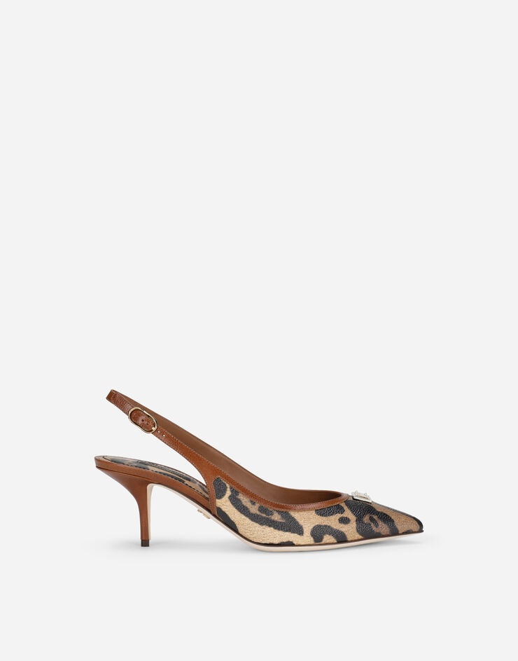 Leopard-print slingbacks - 1