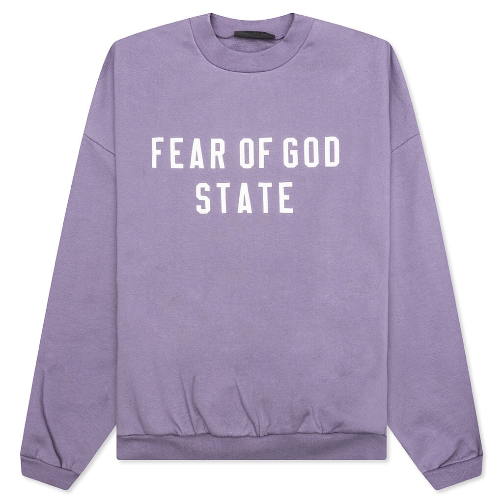 HEAVY FLEECE CREWNECK - LAVENDER - 1