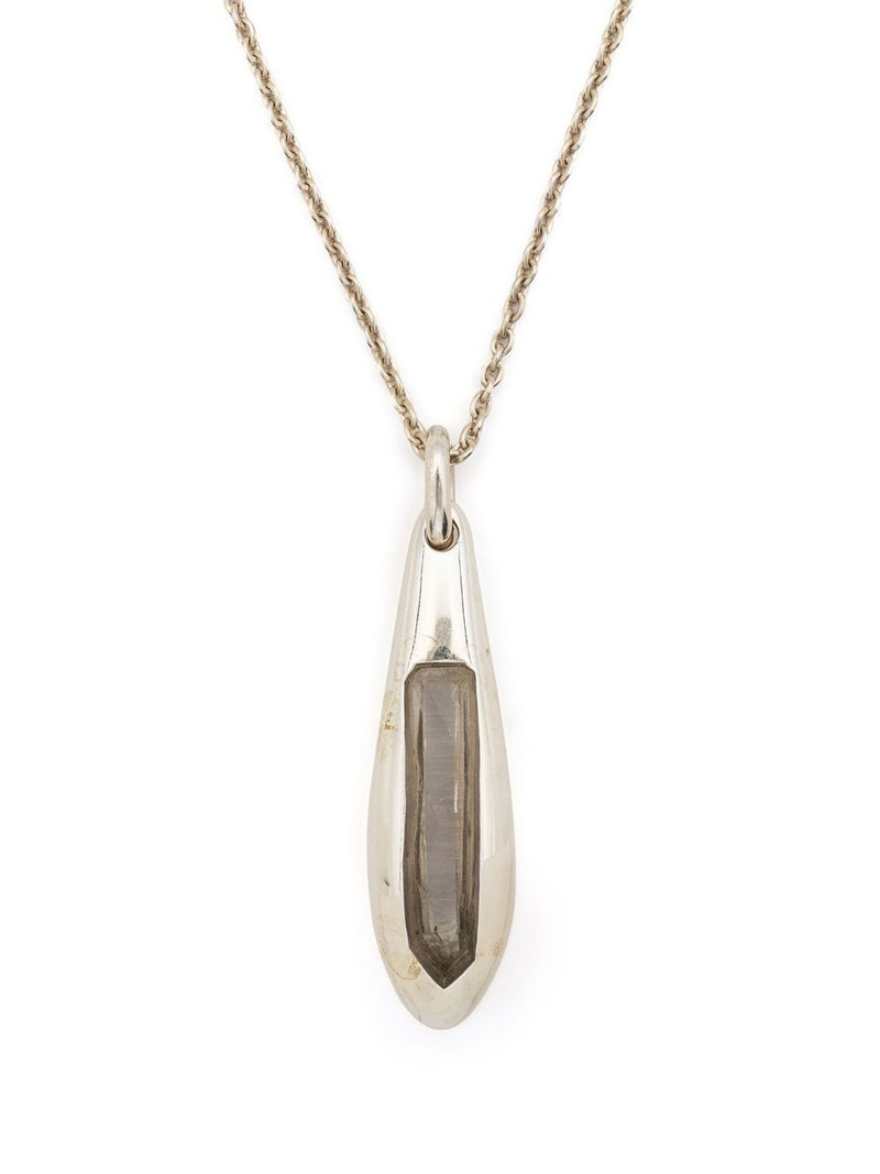 Chrysalis quartz pendant necklace - 1