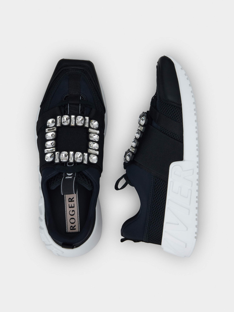 Viv' Go Rhinestone Buckle Sneakers in Technical Fabrics 6