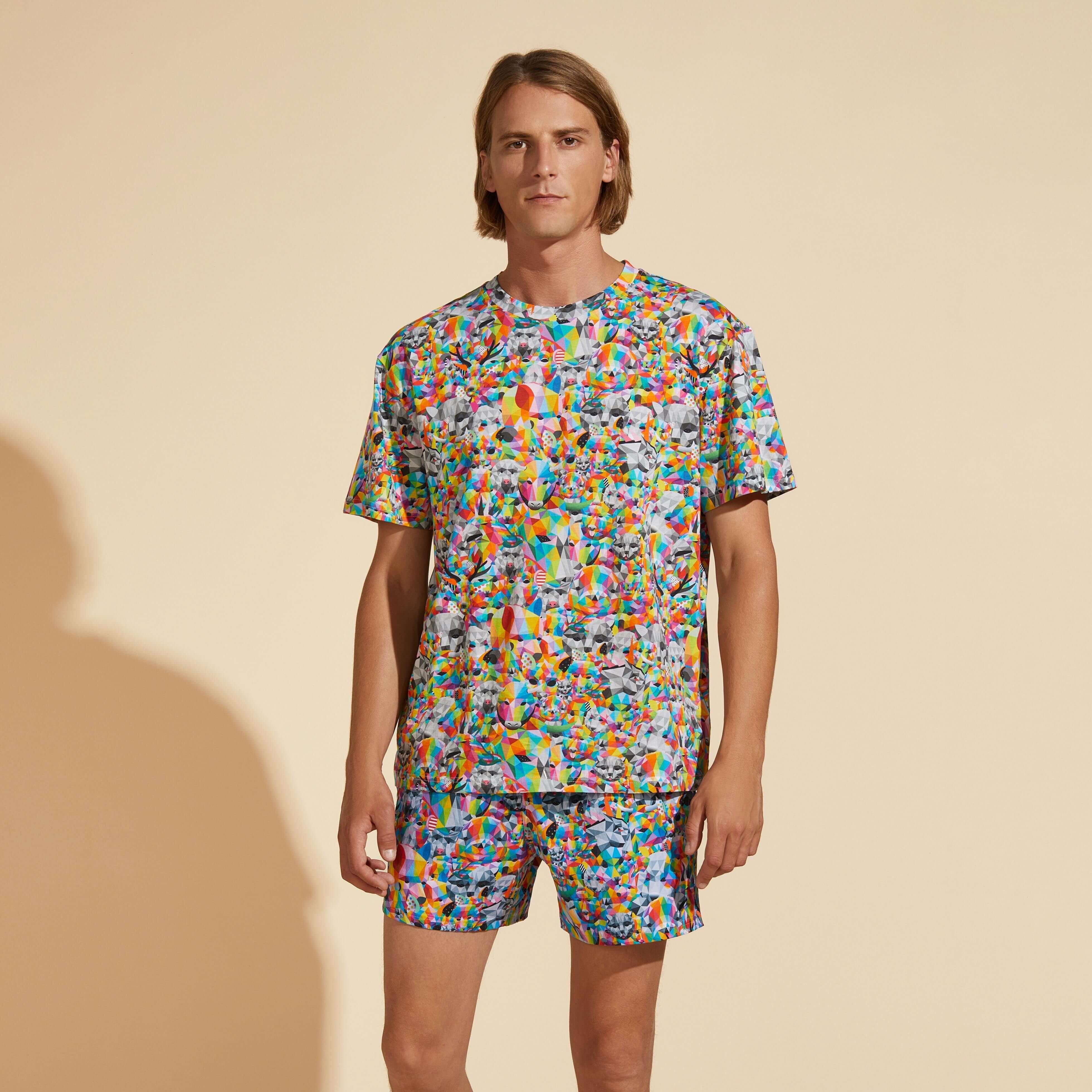 Men Organic Cotton T-Shirt Animals - Vilebrequin x Okuda San Miguel - 3
