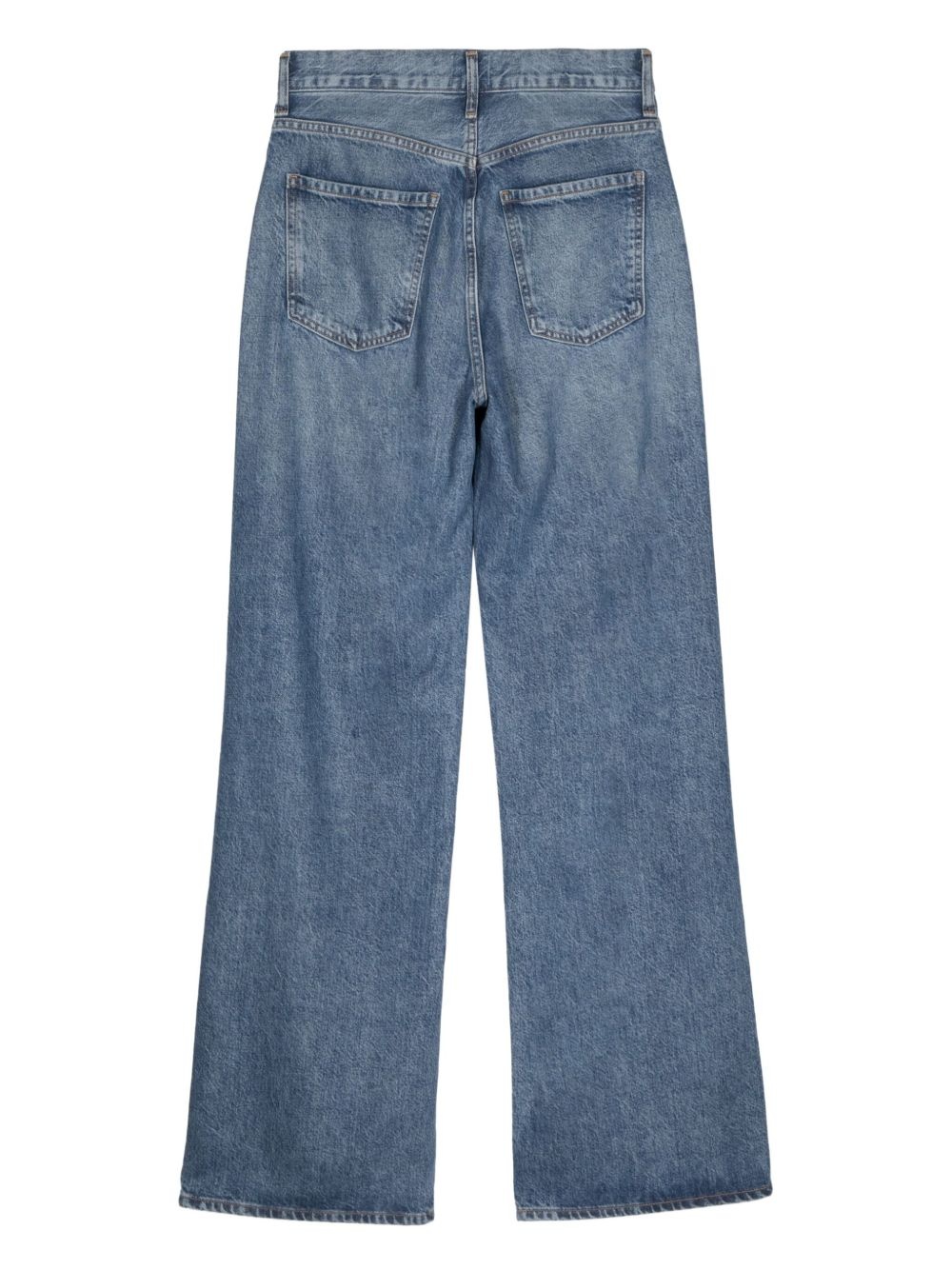 mid-wash wide-leg jeans - 2