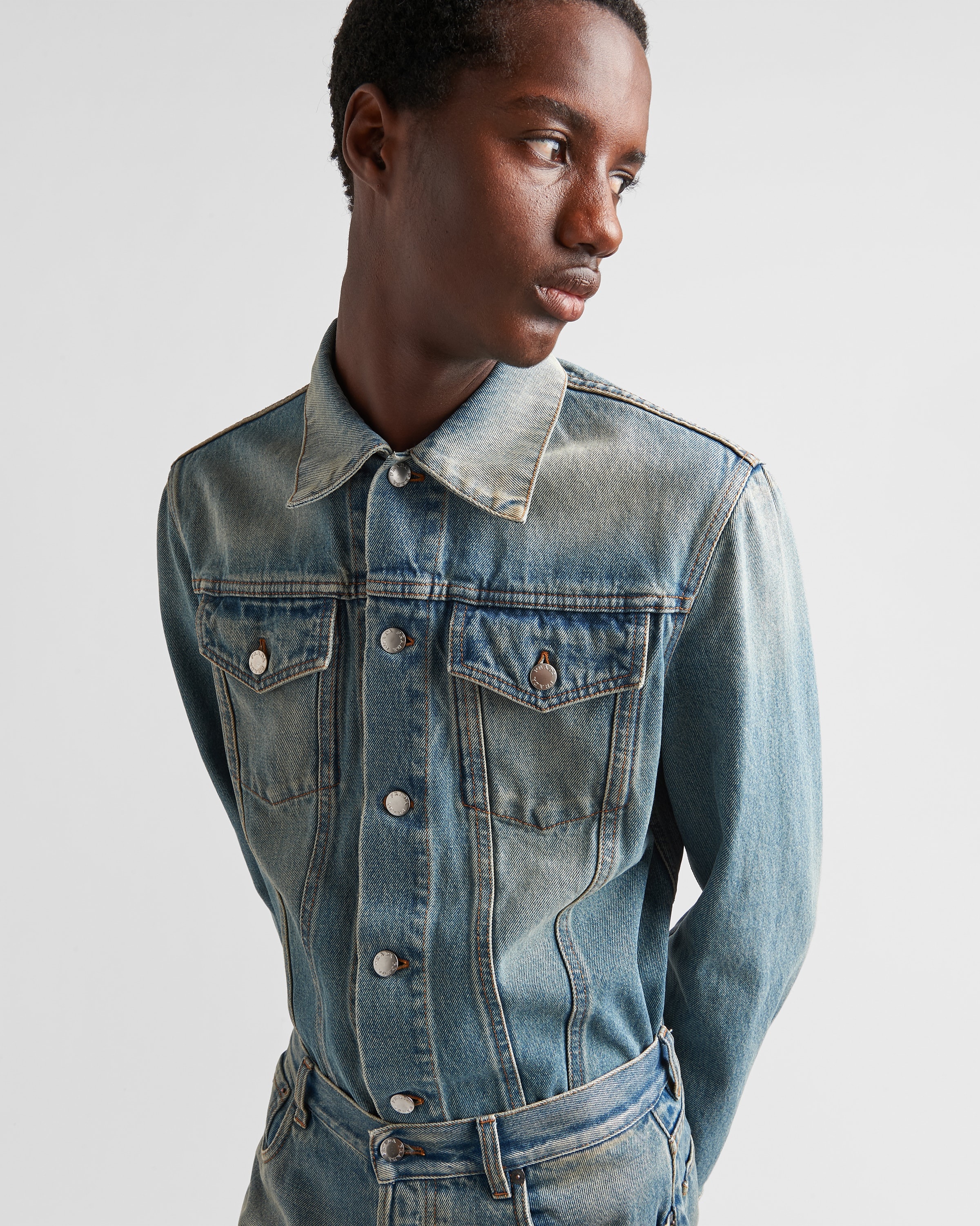 Denim blouson jacket - 3