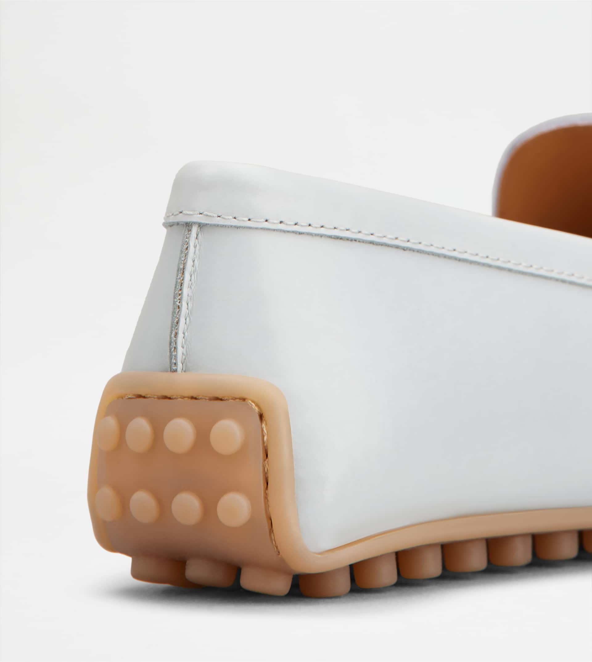 CITY GOMMINO DRIVING SHOES IN LEATHER - GREY - 6