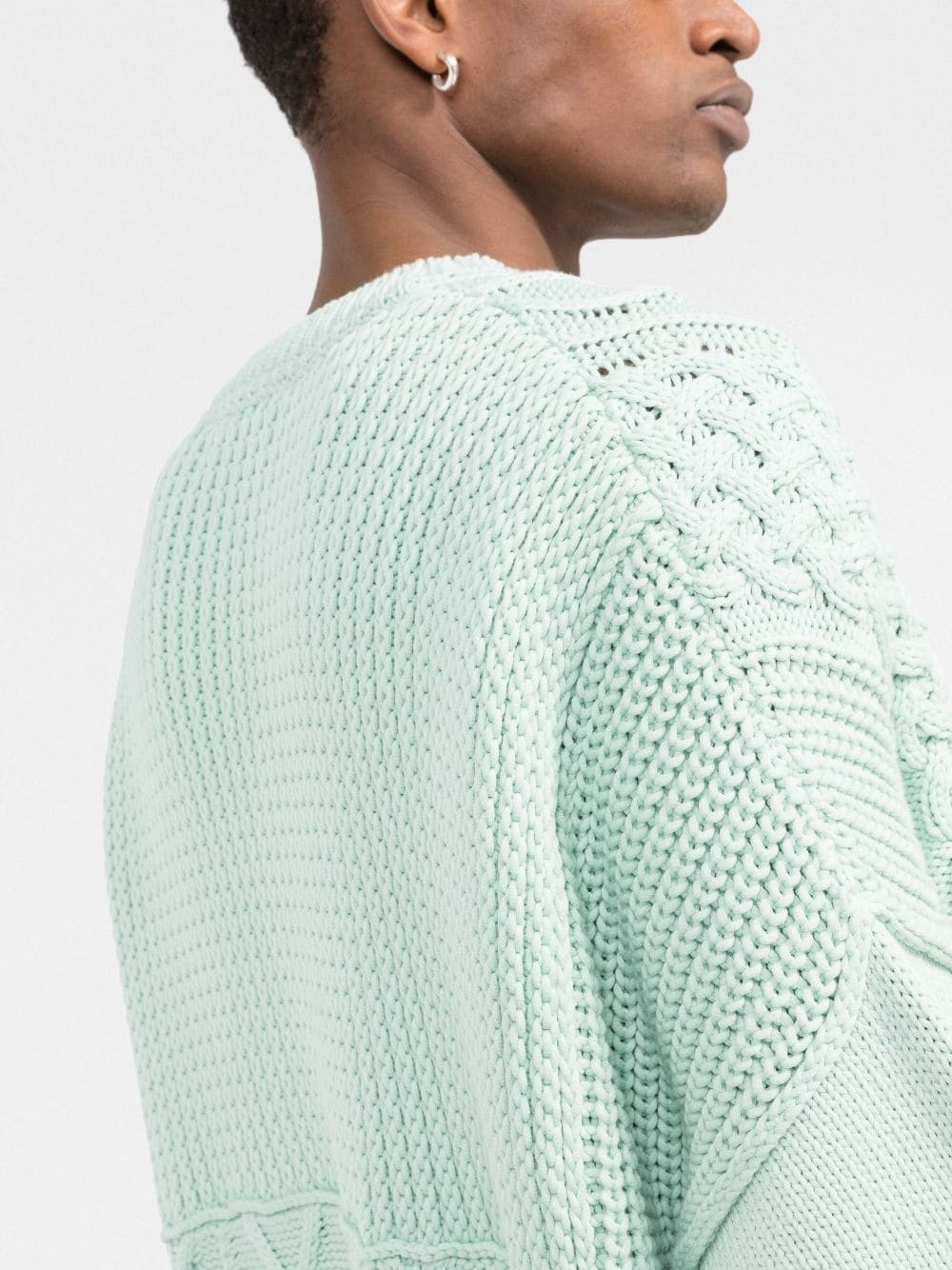 patchwork knitted jumper - 5