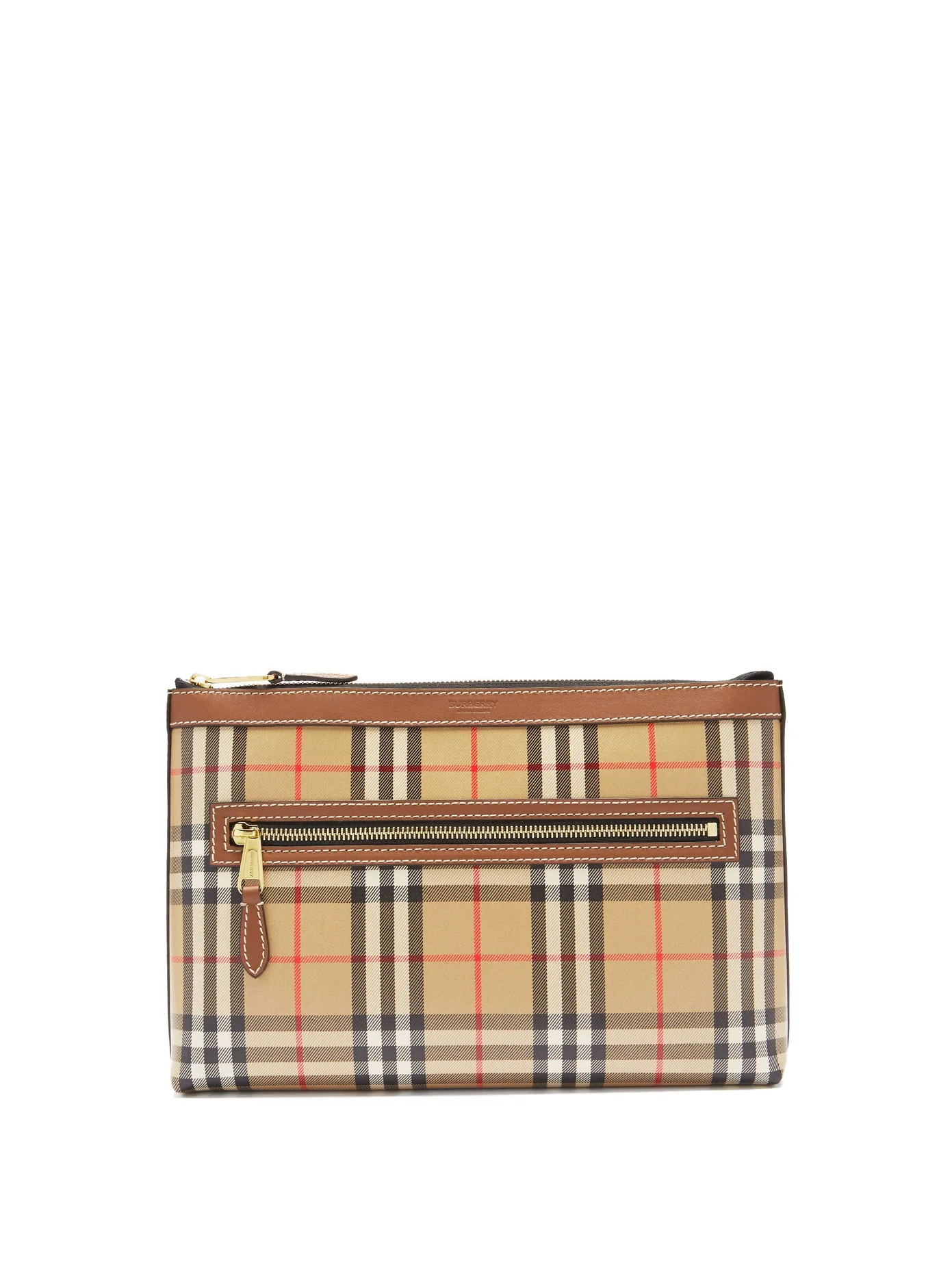 Duncan Vintage-check canvas pouch - 1