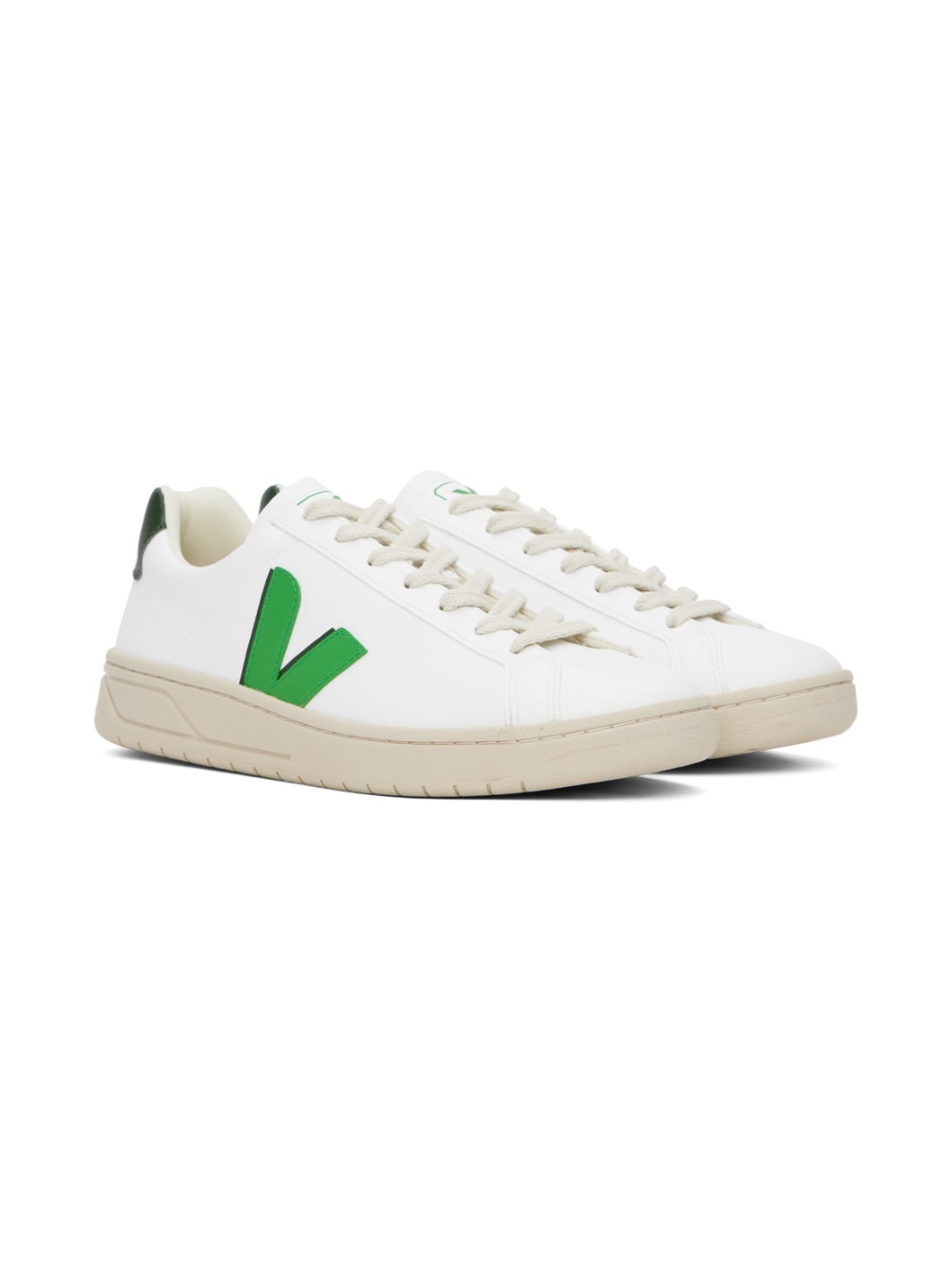 White & Green Urca CWL Sneakers - 4