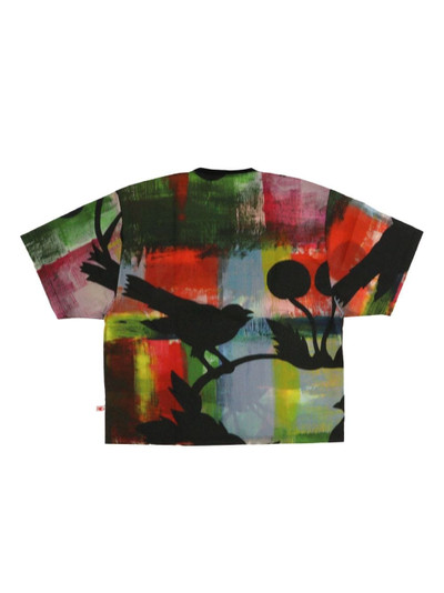 Walter Van Beirendonck painterly-print jersey T-shirt outlook
