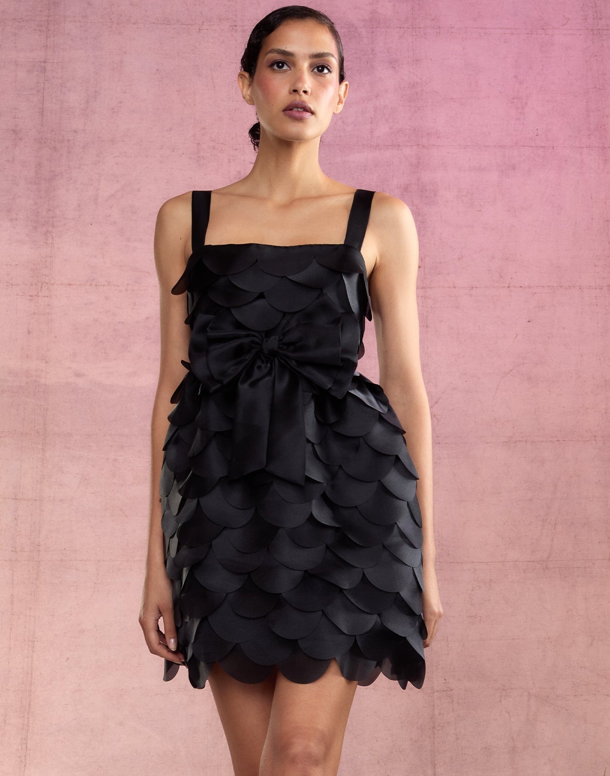 Scalloped Petal Mini Dress - 3