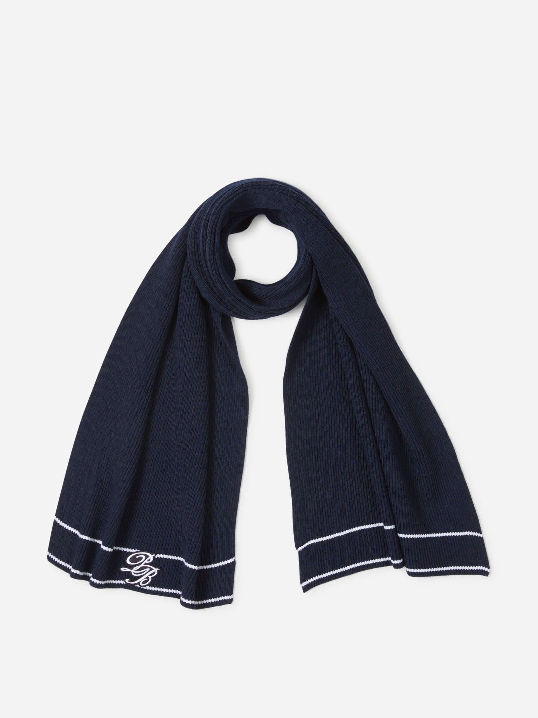 LOGO WOOL SCARF - 1