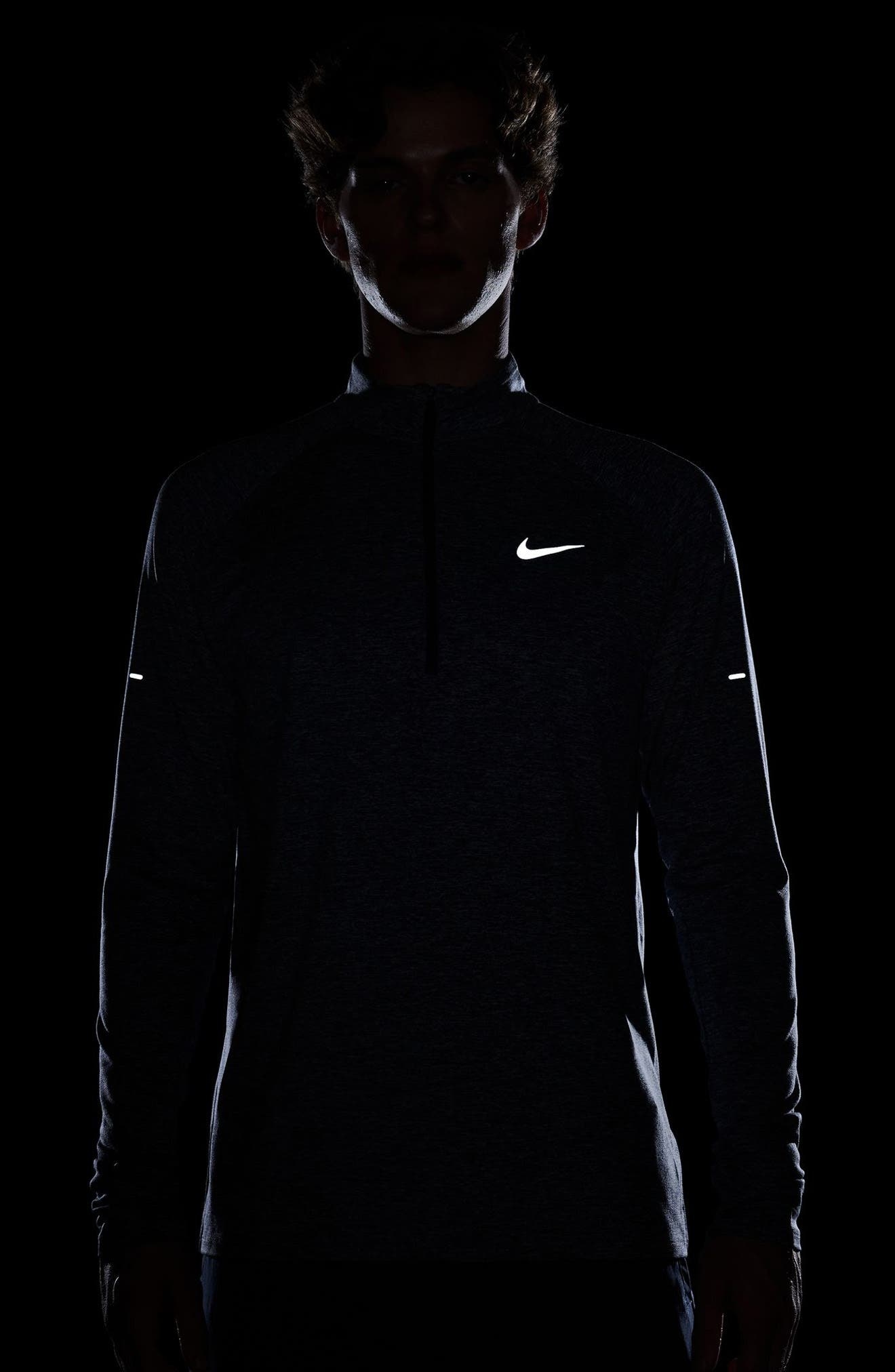 Nike Dri-FIT Stride Half Zip Running Top in Thunder Blue/Heather at Nordstrom - 6