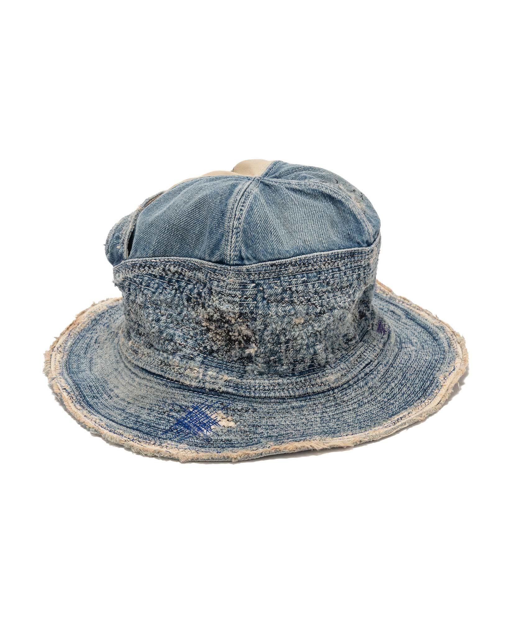 11.5oz Denim THE OLD MAN AND THE SEA Hat (CRASH Remake) Indigo - 1