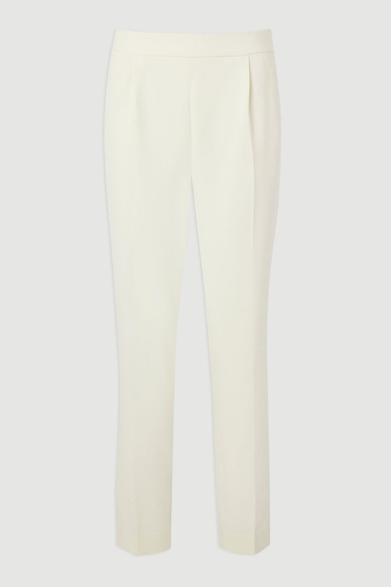 Tall Compact Stretch Essential Tailored High Waist Slim Leg Trouser 4