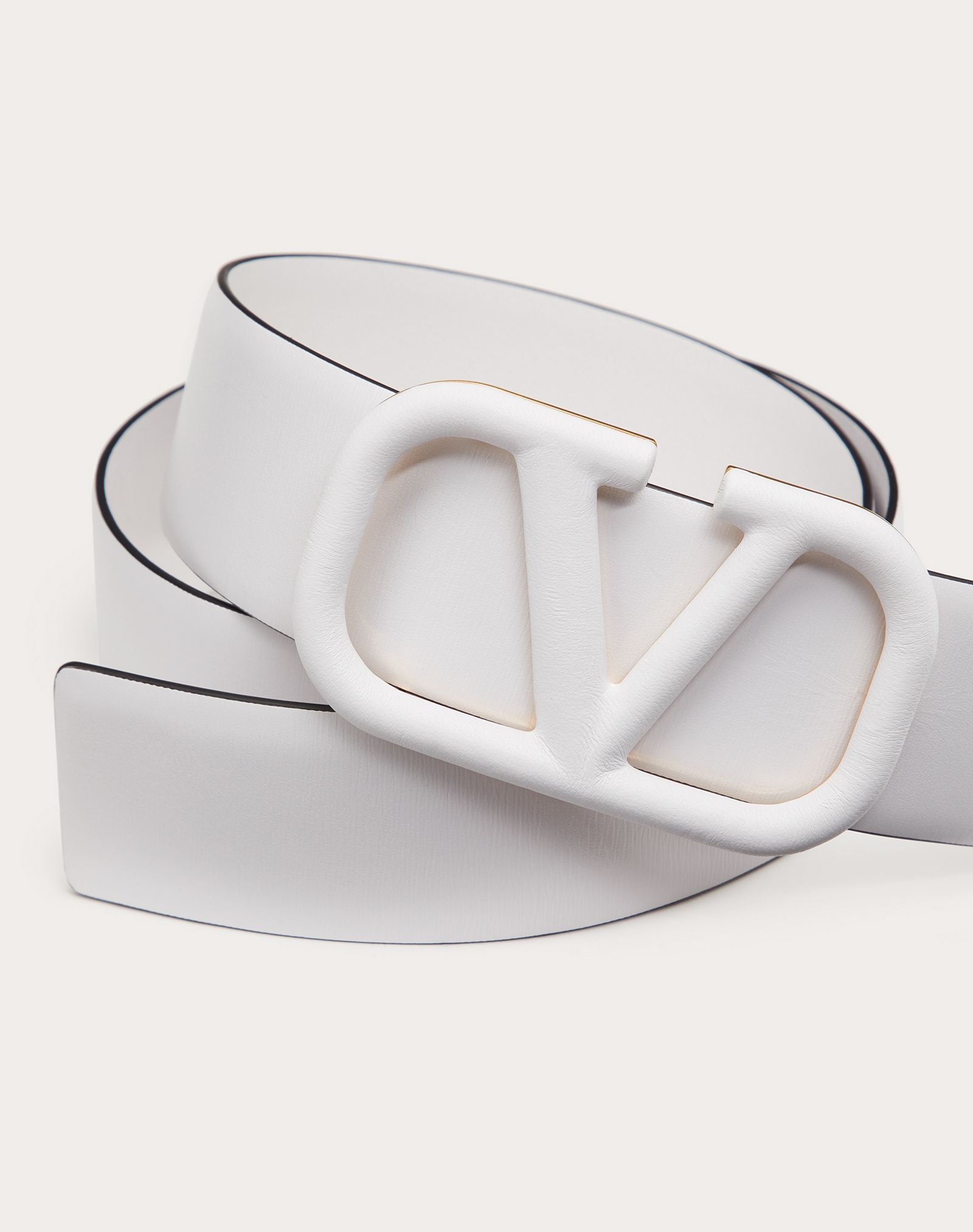 VLOGO SIGNATURE BELT IN GLOSSY CALFSKIN 40MM - 2