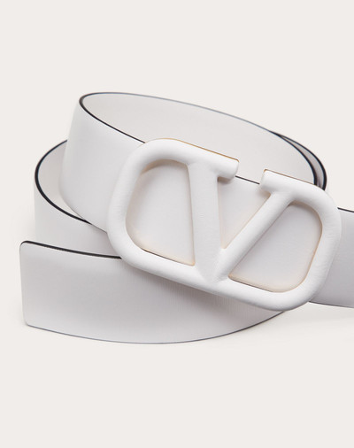 Valentino VLOGO SIGNATURE BELT IN GLOSSY CALFSKIN 40MM outlook