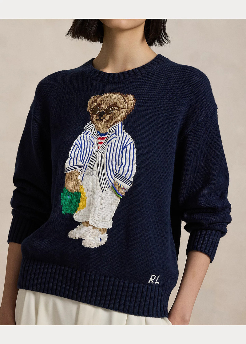 Polo Bear Cotton Crewneck Sweater 5