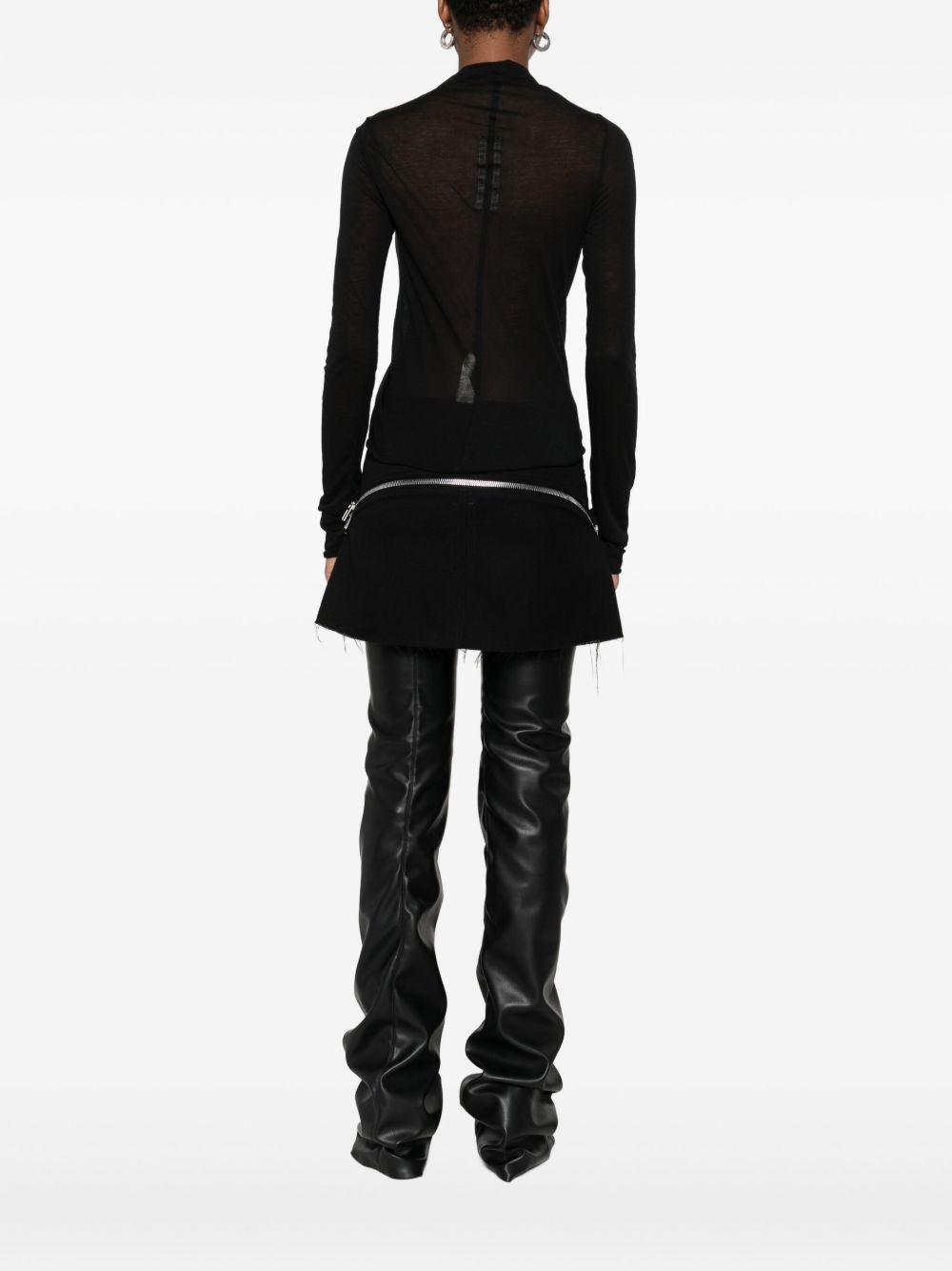 cut-out long-sleeve top - 4