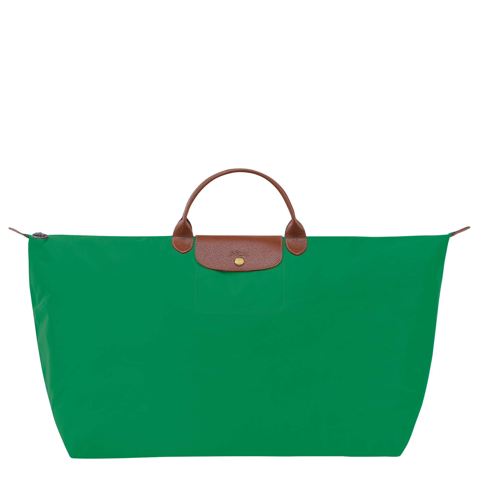 Le Pliage Original M Travel bag Green - Recycled canvas - 1