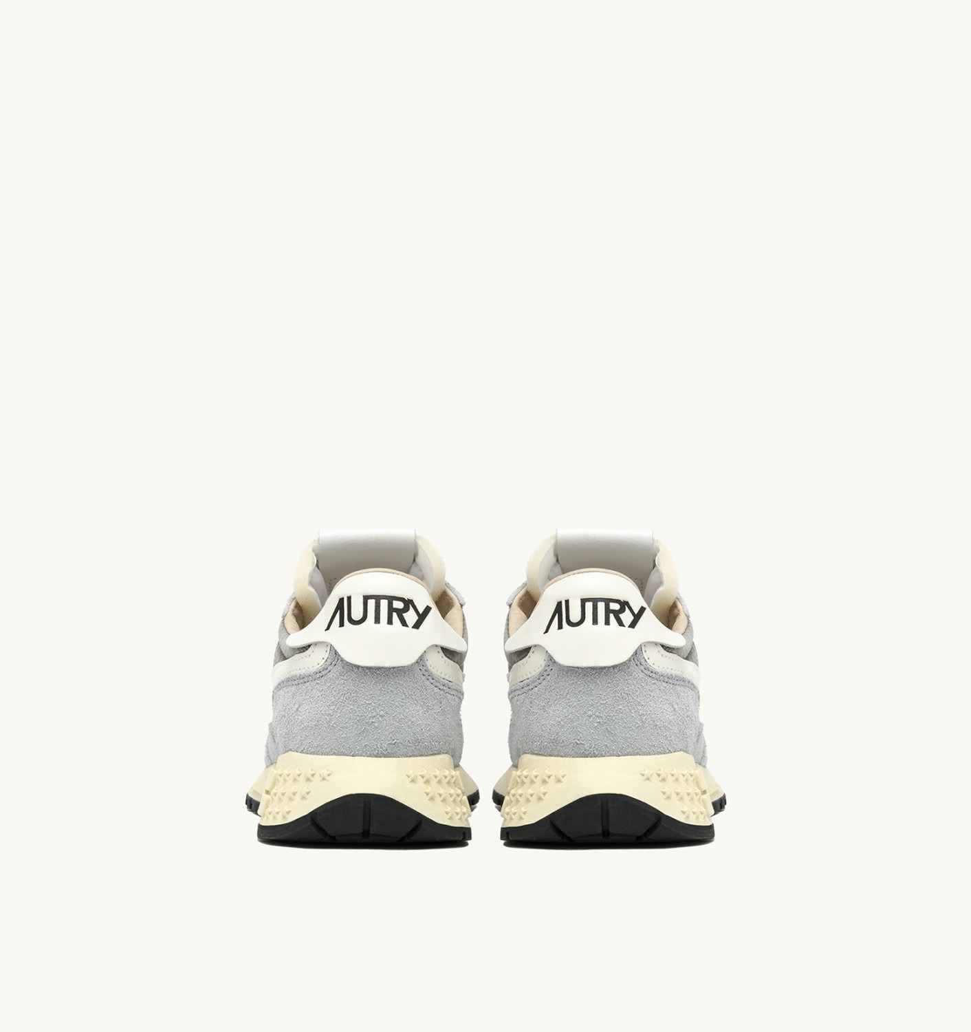 REELWIND LOW SNEAKERS IN IRIS GRAY AND MARSHMALLOW NYLON AND SUEDE - 3