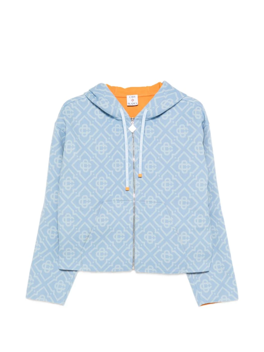 monogram hooded jacket - 1