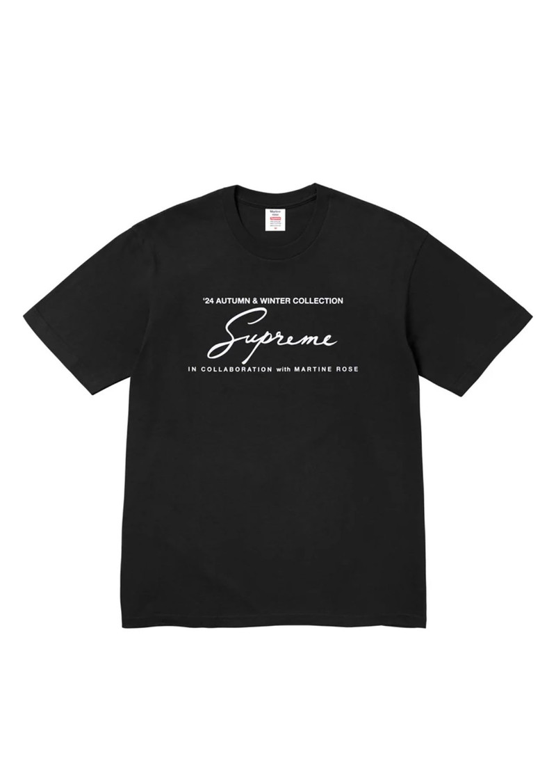 Supreme Supreme X Martine Rose Logo Tee - Black outlook