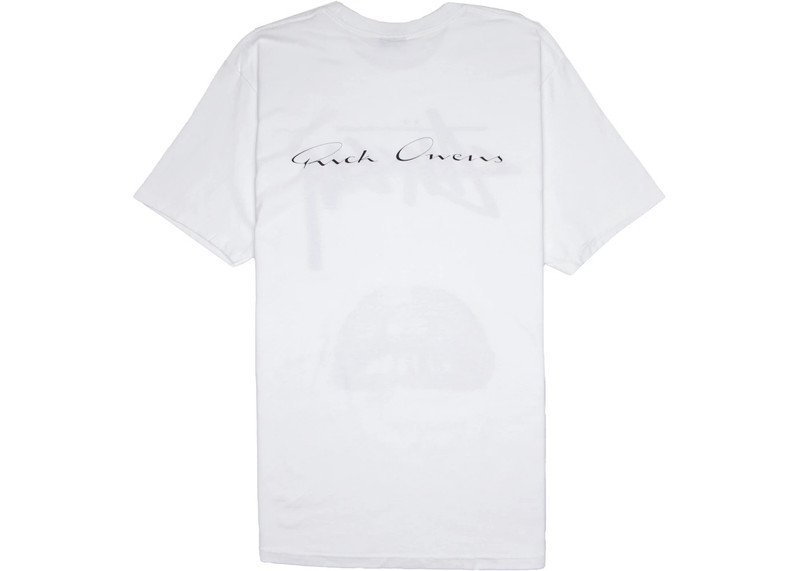 Stüssy Stussy x Rick Owens World Tour Collection T-Shirt White outlook
