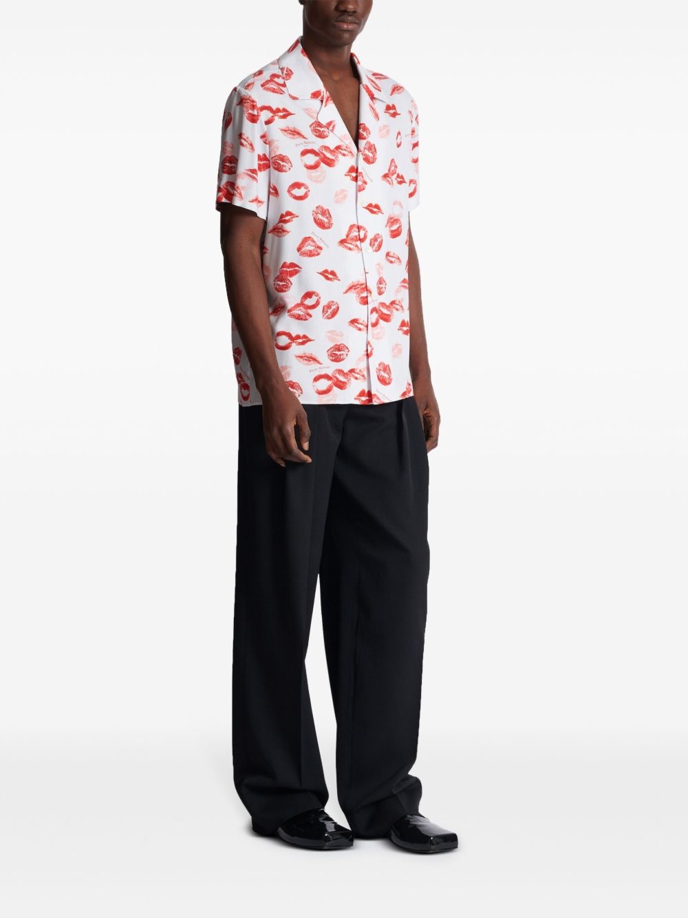 kiss-print pyjama shirt - 3