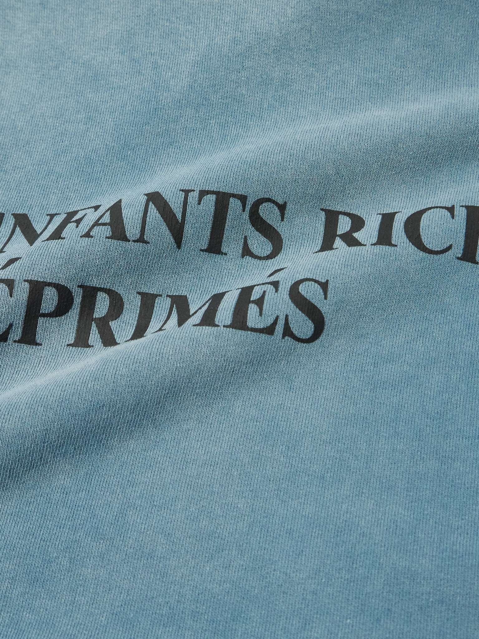 Logo-Print Distressed Cotton-Jersey Hoodie - 4