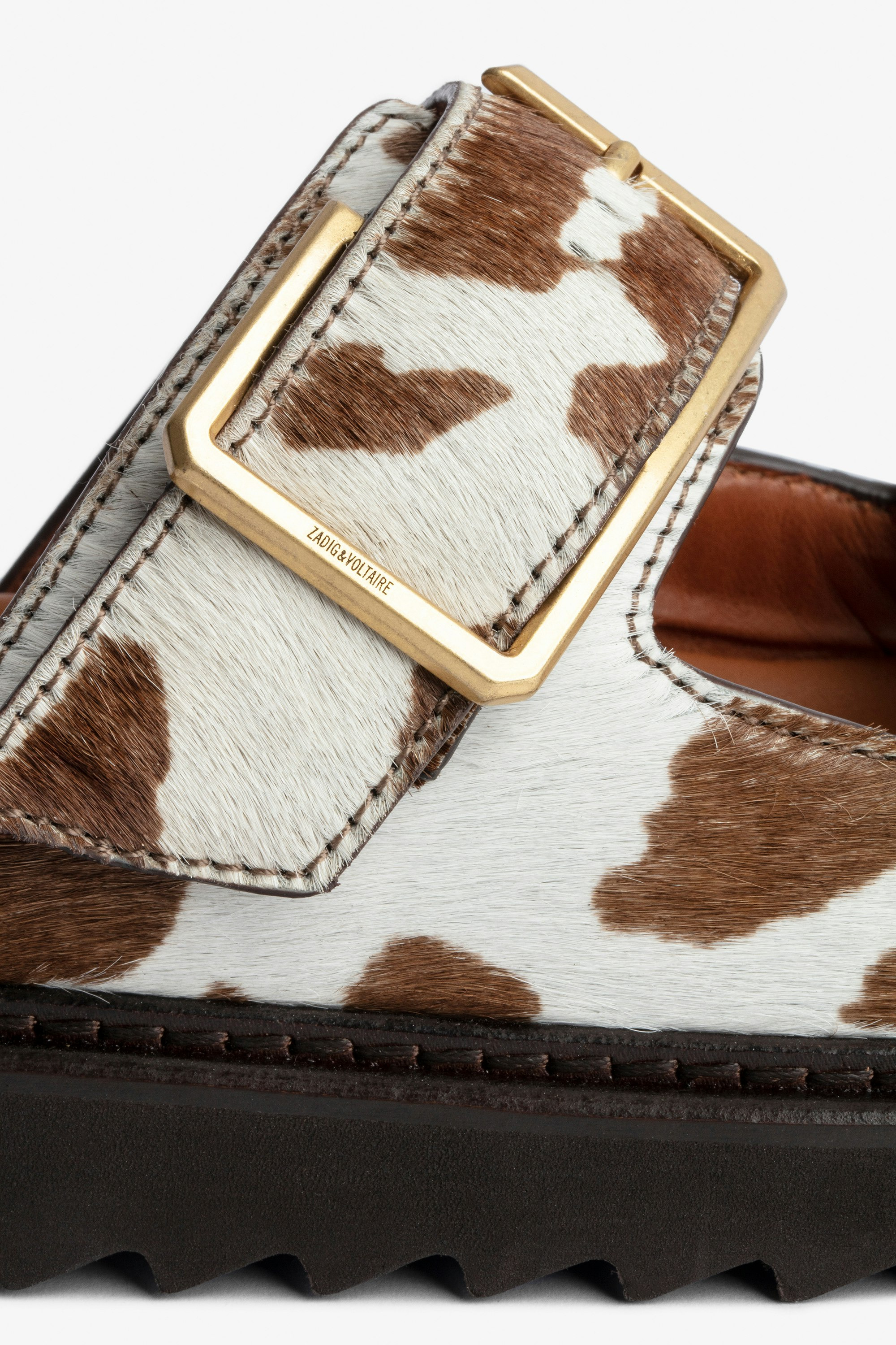 Cecilia Alpha Cow Sandals - 5
