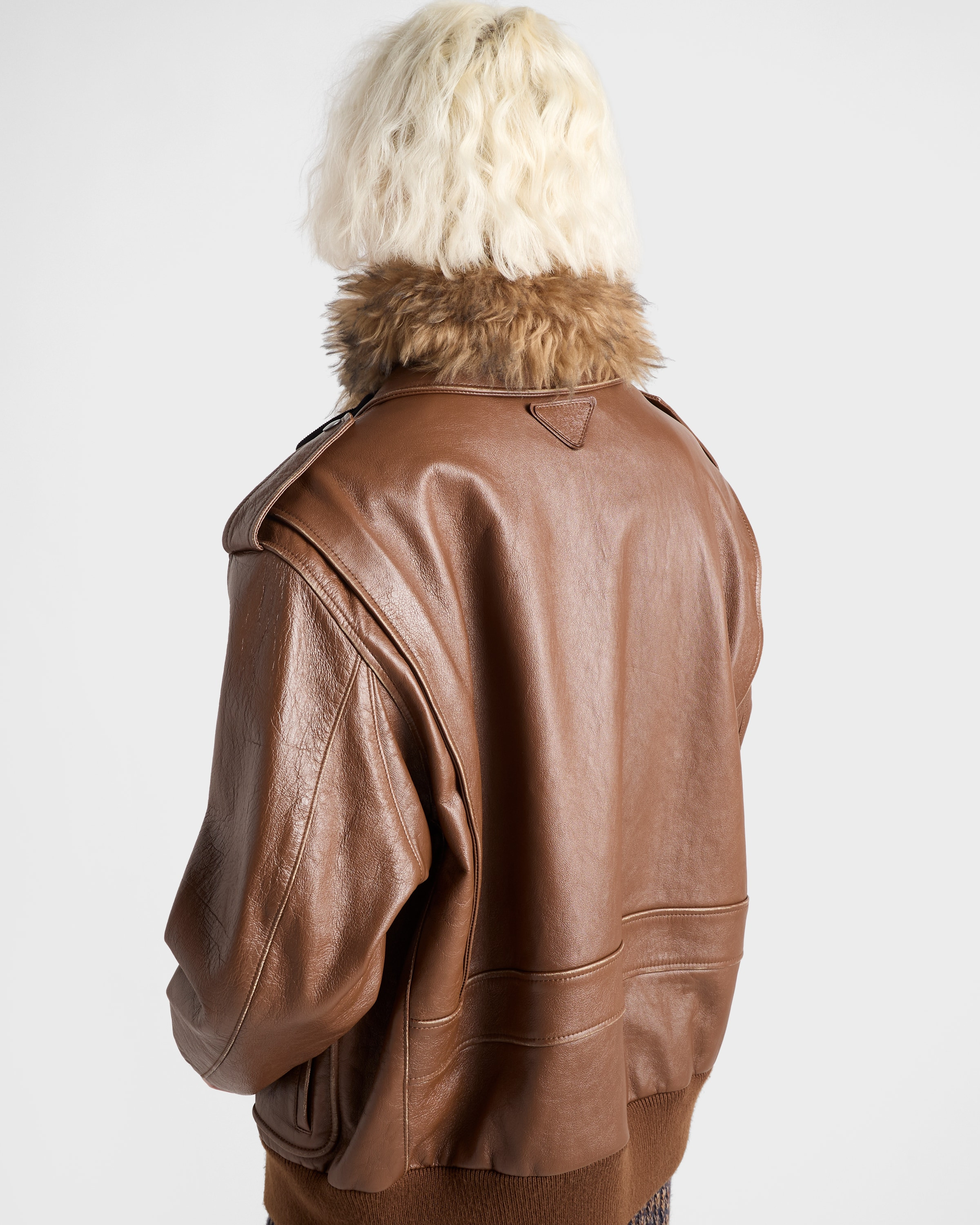 Nappa leather bomber jacket - 6