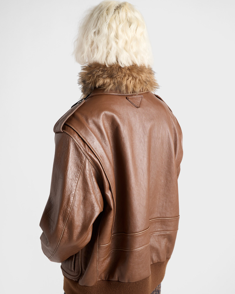 Nappa leather bomber jacket 6