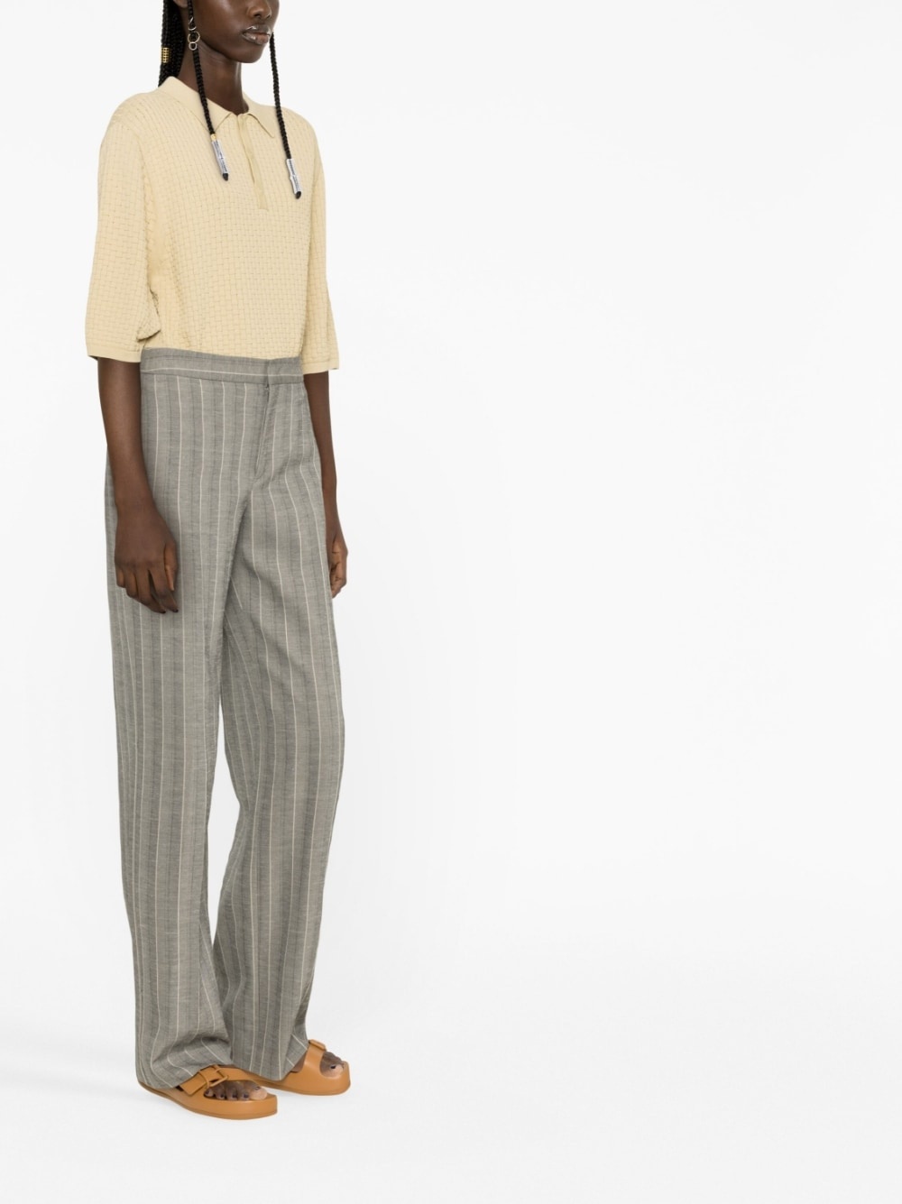 striped tailored trousers - 3