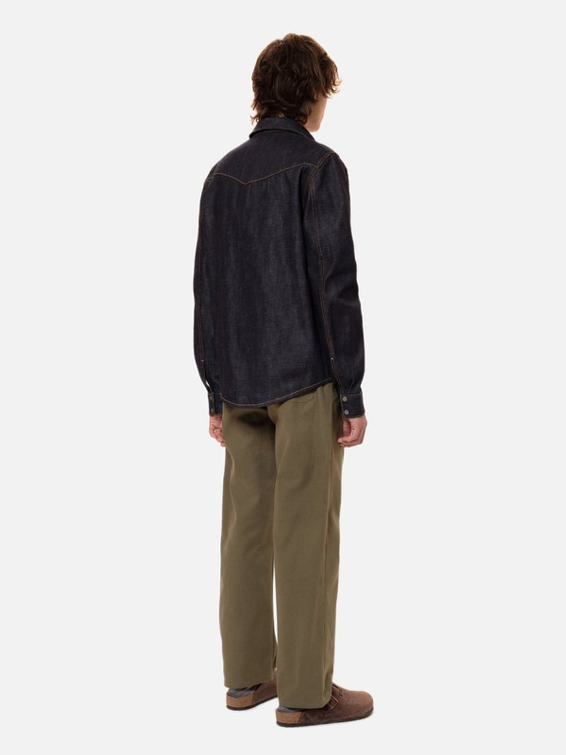 Nudie Jeans Jonas Denim Shirt Dry Ace Selvage | REVERSIBLE