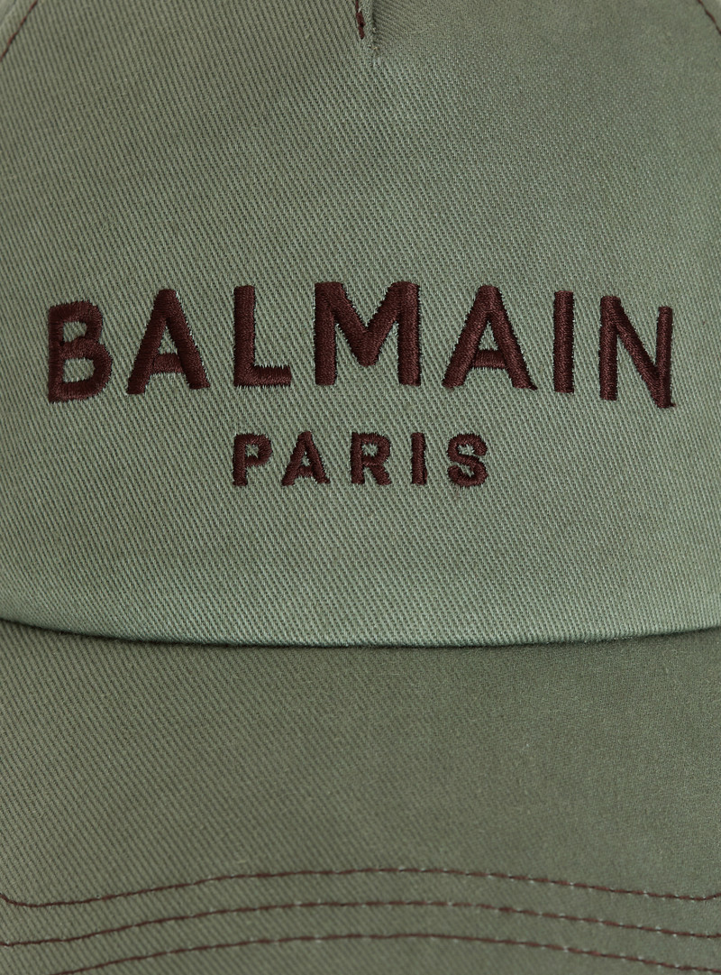 Cotton cap with Balmain Paris embroidery 5