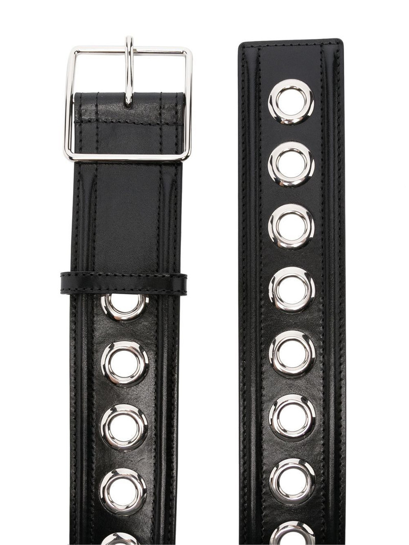 Alexander McQueen eyelet-embellished detail belt outlook