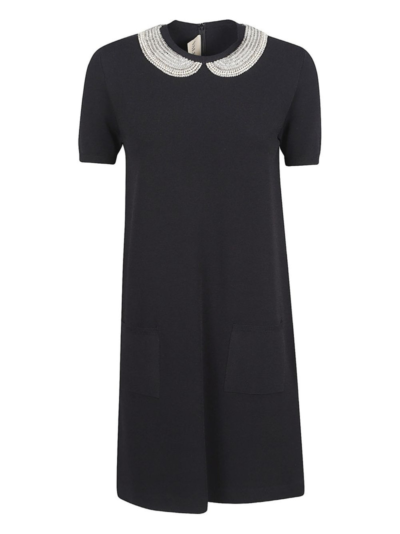 embellished-collar dress 1