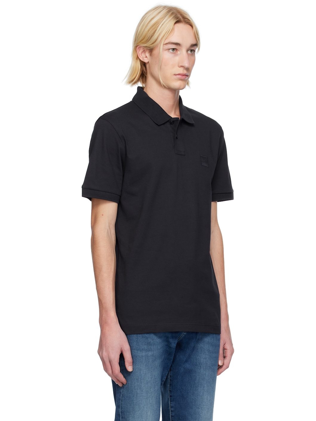 Navy Logo Patch Polo - 2