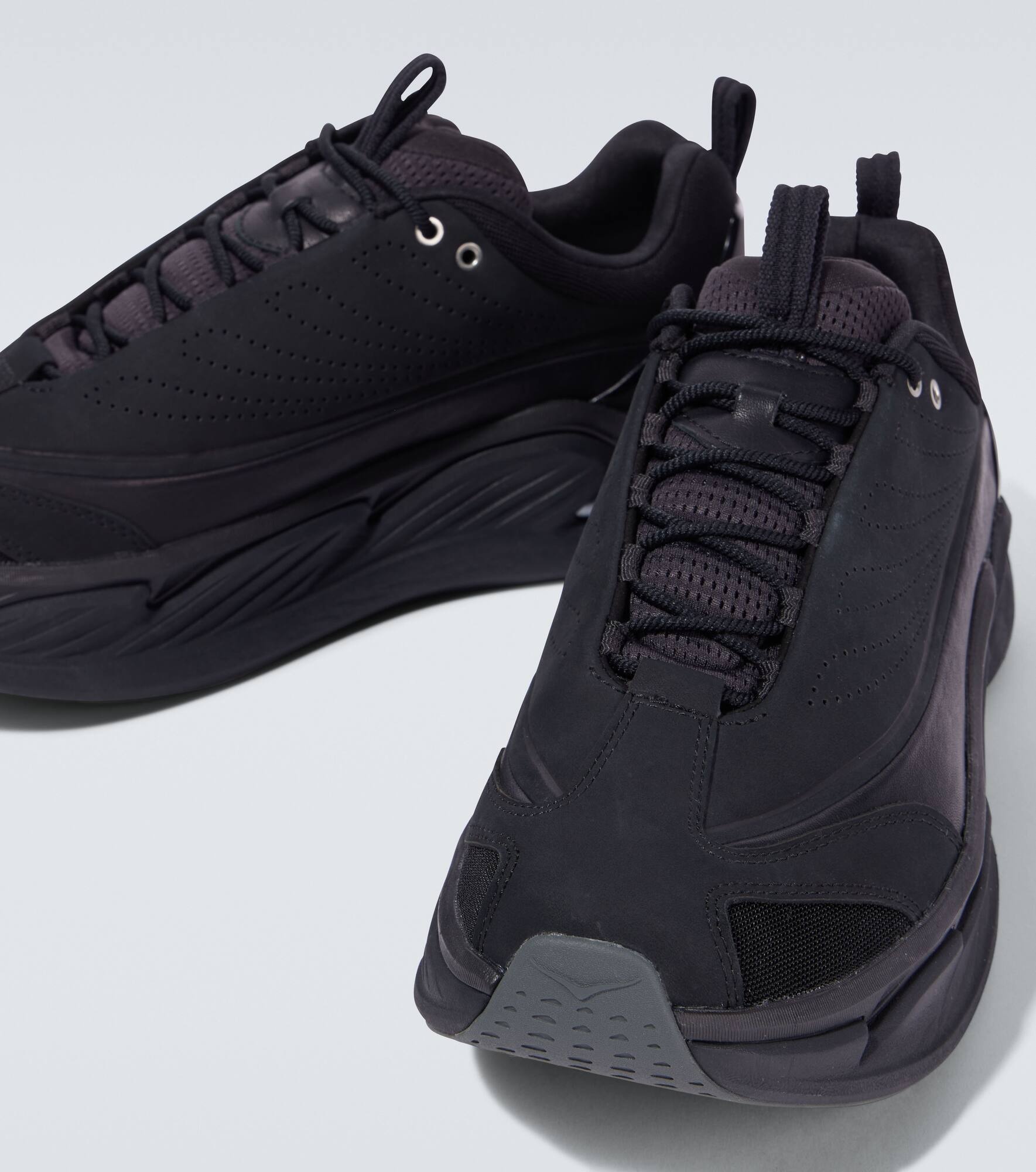 Elevon X leather-trimmed sneakers - 3
