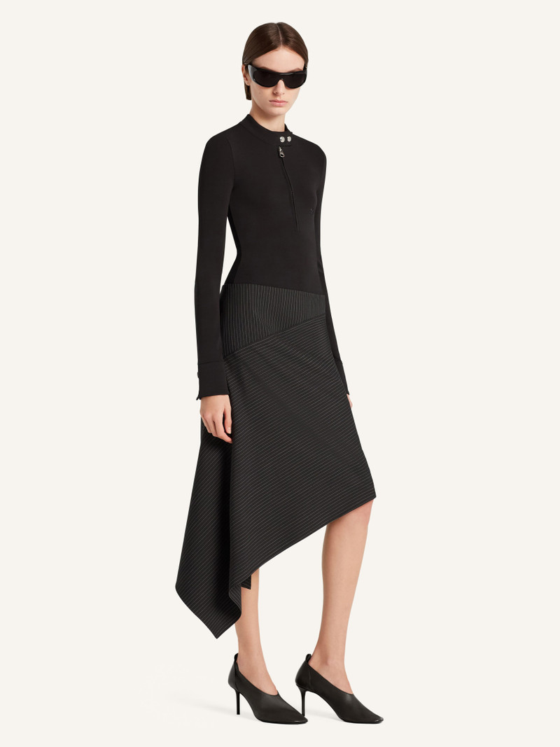 ASYMMETRICAL PINSTRIPES SKIRT 3