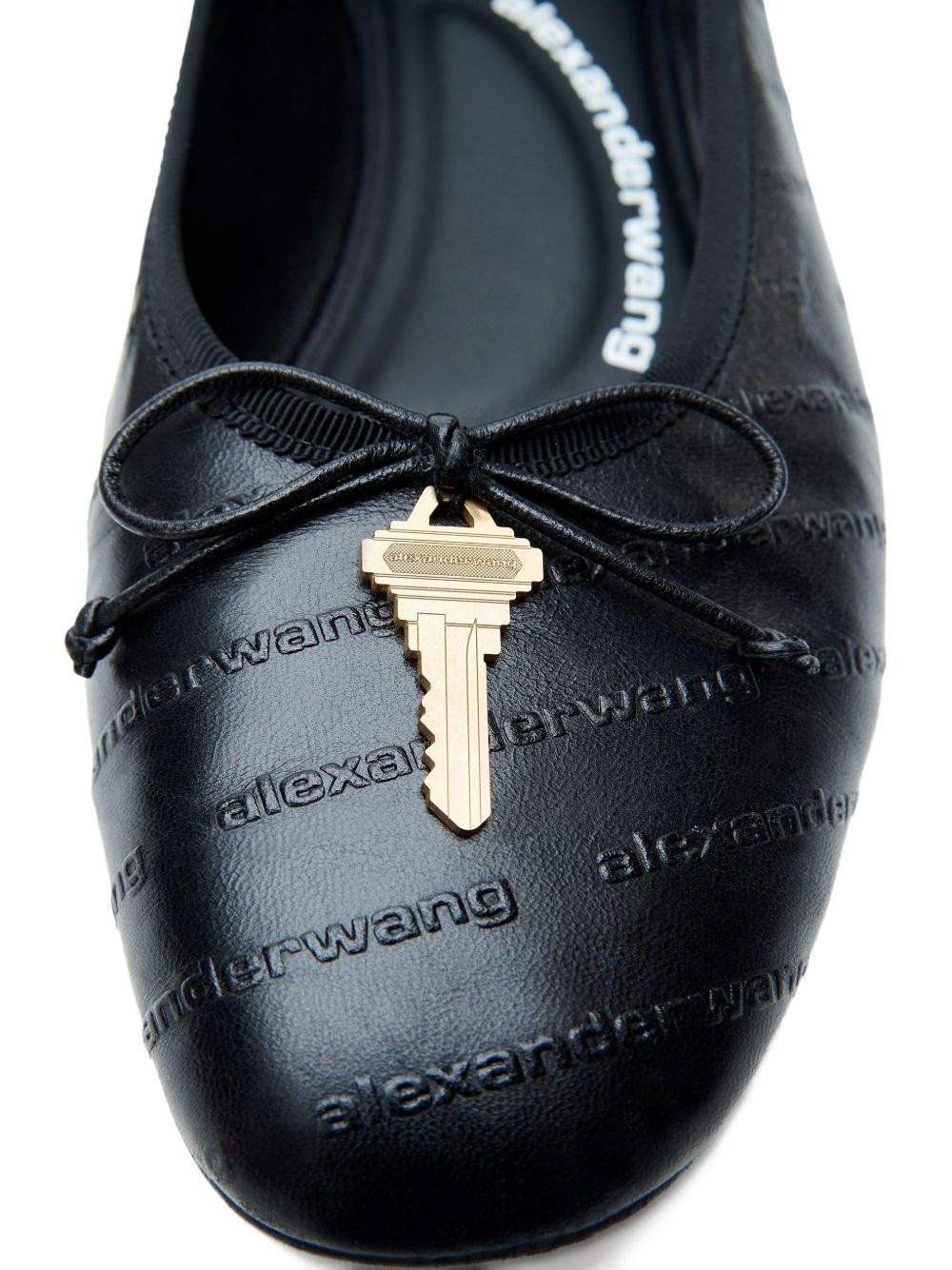 key-detail quilted ballet flats - 5