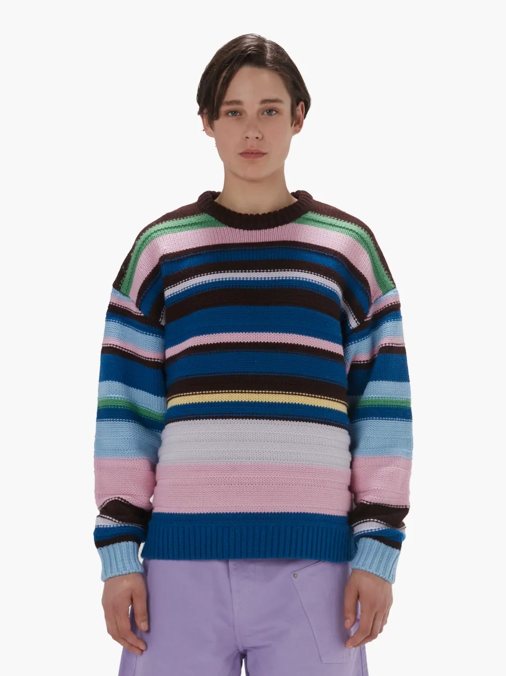 STRIPED CREWNECK SWEATER - 2